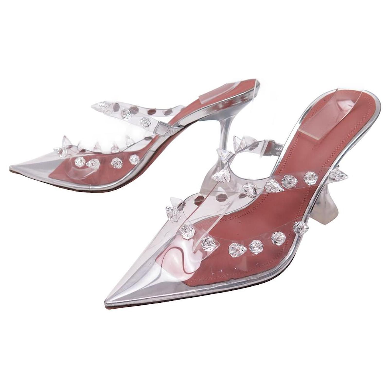 AMINA MUADDI SHOES JULIA PUMPS 40 CLEAR PVC PUMPS SHOES Plastic
