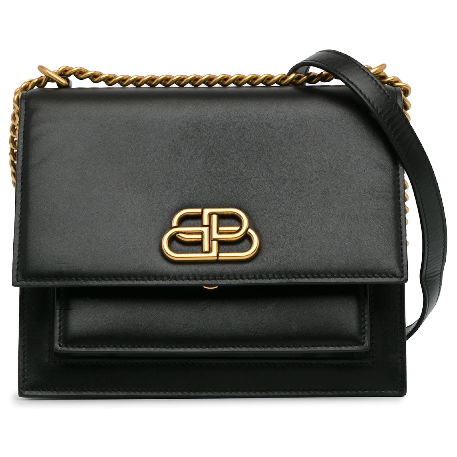 Black Balenciaga Sharp Shoulder Bag Leather ref.1414433 - Joli Closet
