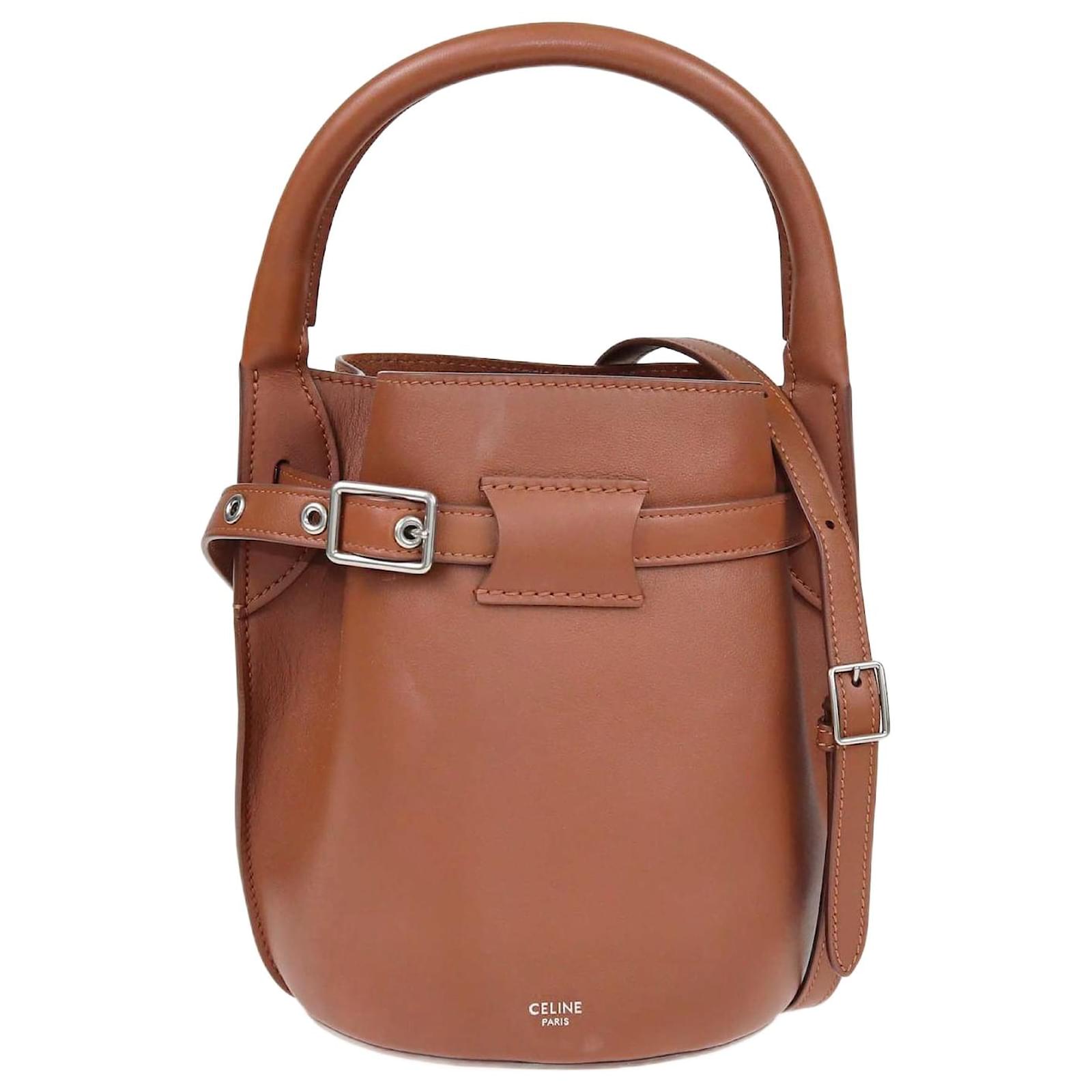 Celine Brown Nano Big Bag Bucket Bag