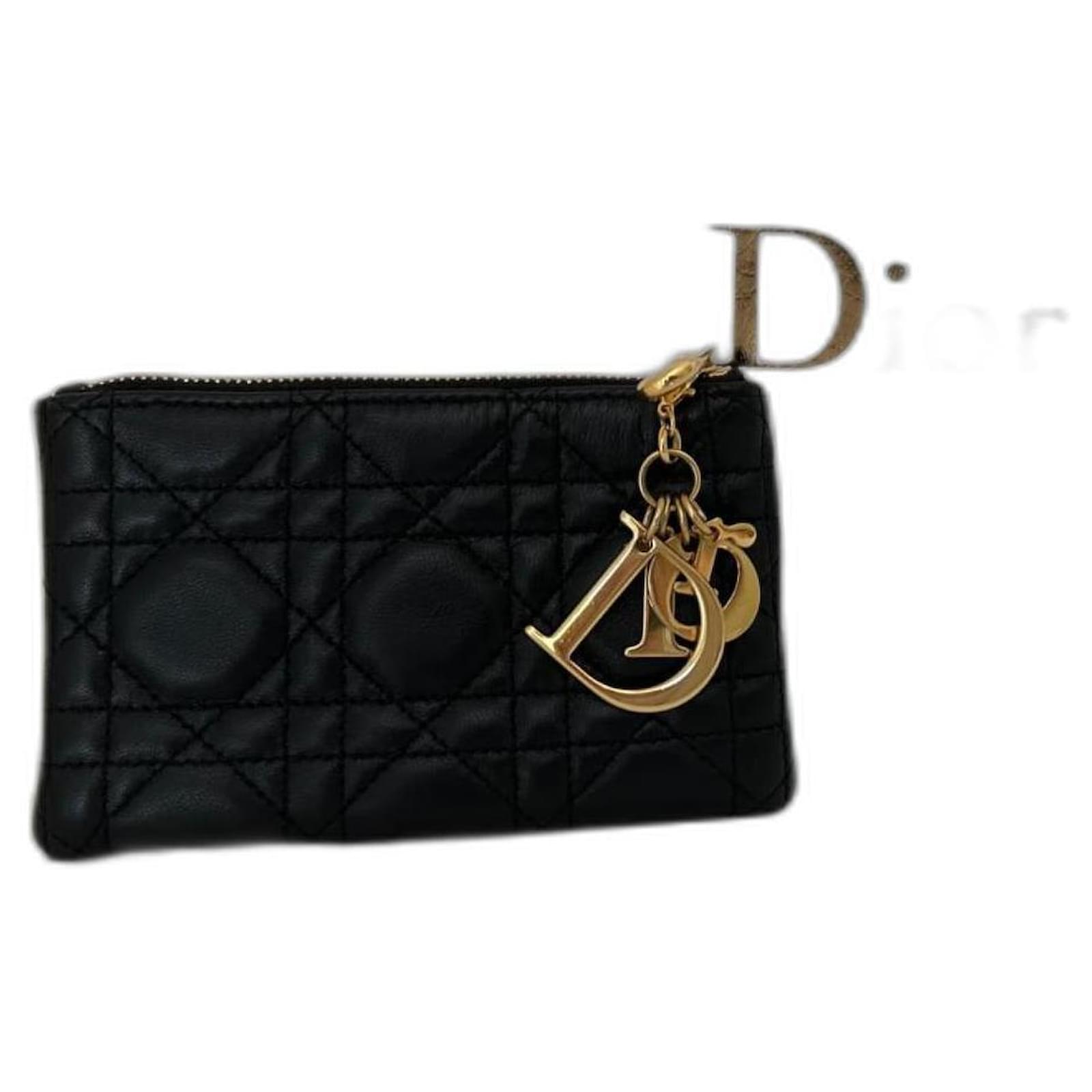 Porte monnaie lady dior best sale