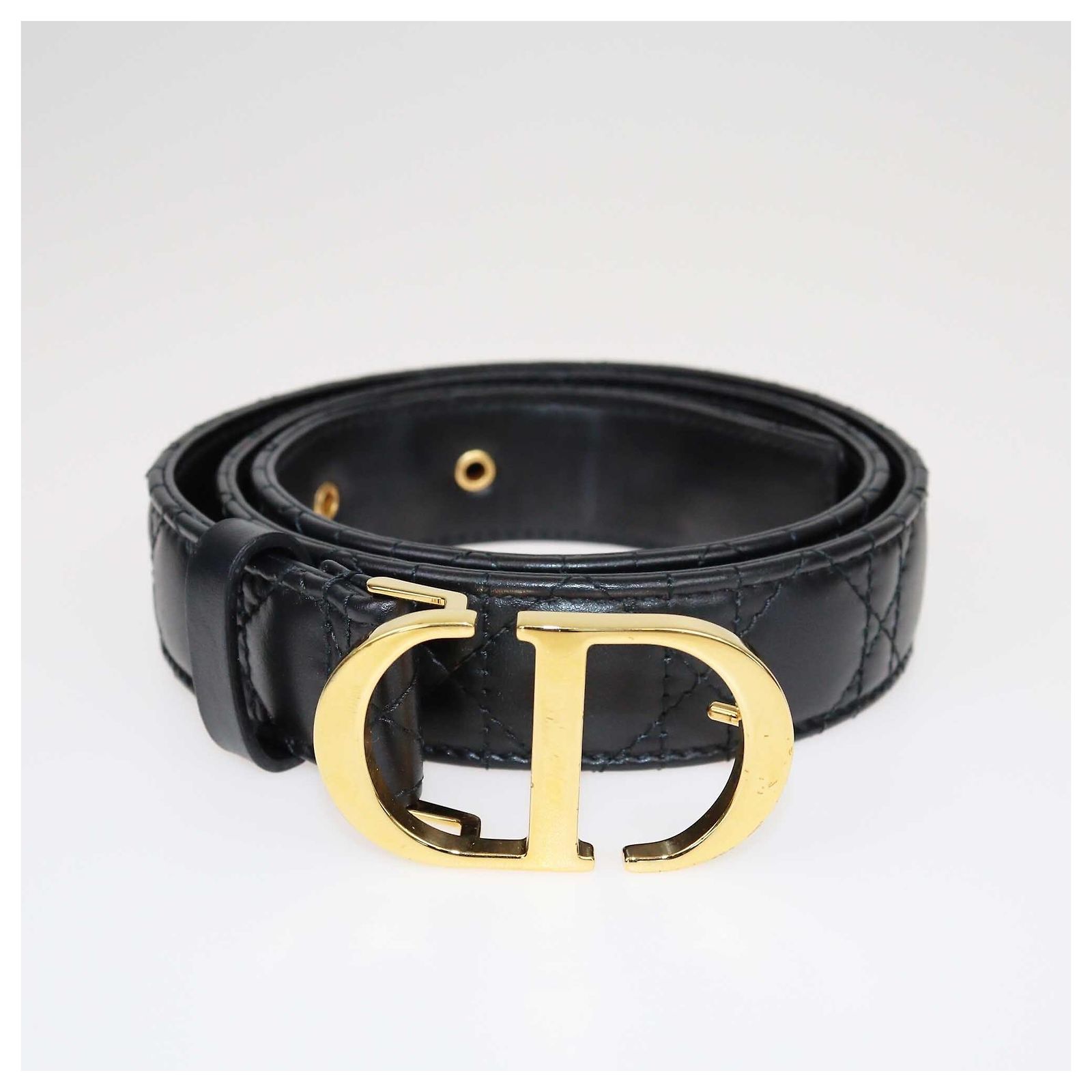 Christian Dior Cannage Leather Belt Christian Dior Vintage Metallic Brown Cannage Leather Belt  main image 4