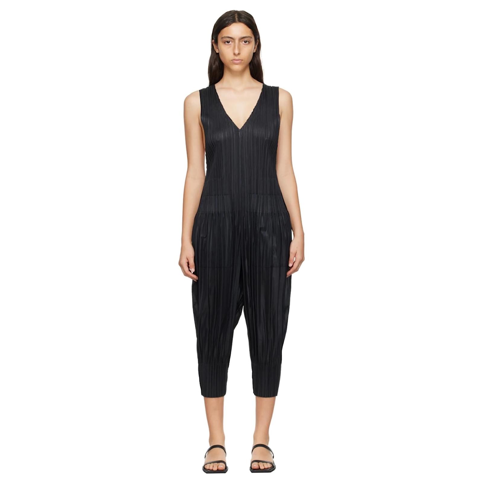 Issey Miyake Pleats Please Fluffy Basics jumpsuit Black
