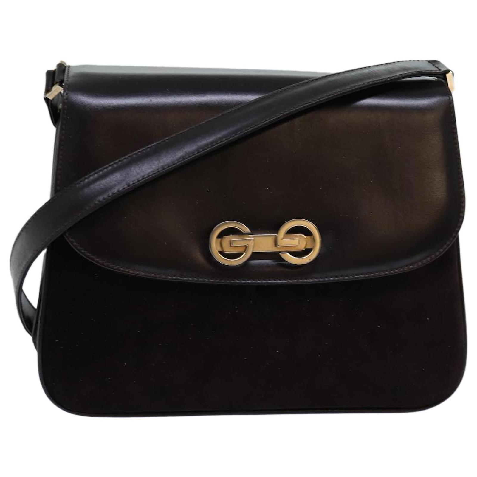 GUCCI Sac a Bandouliere Daim Cuir Marron Auth ep4243 Suede ref.1417776 Joli Closet