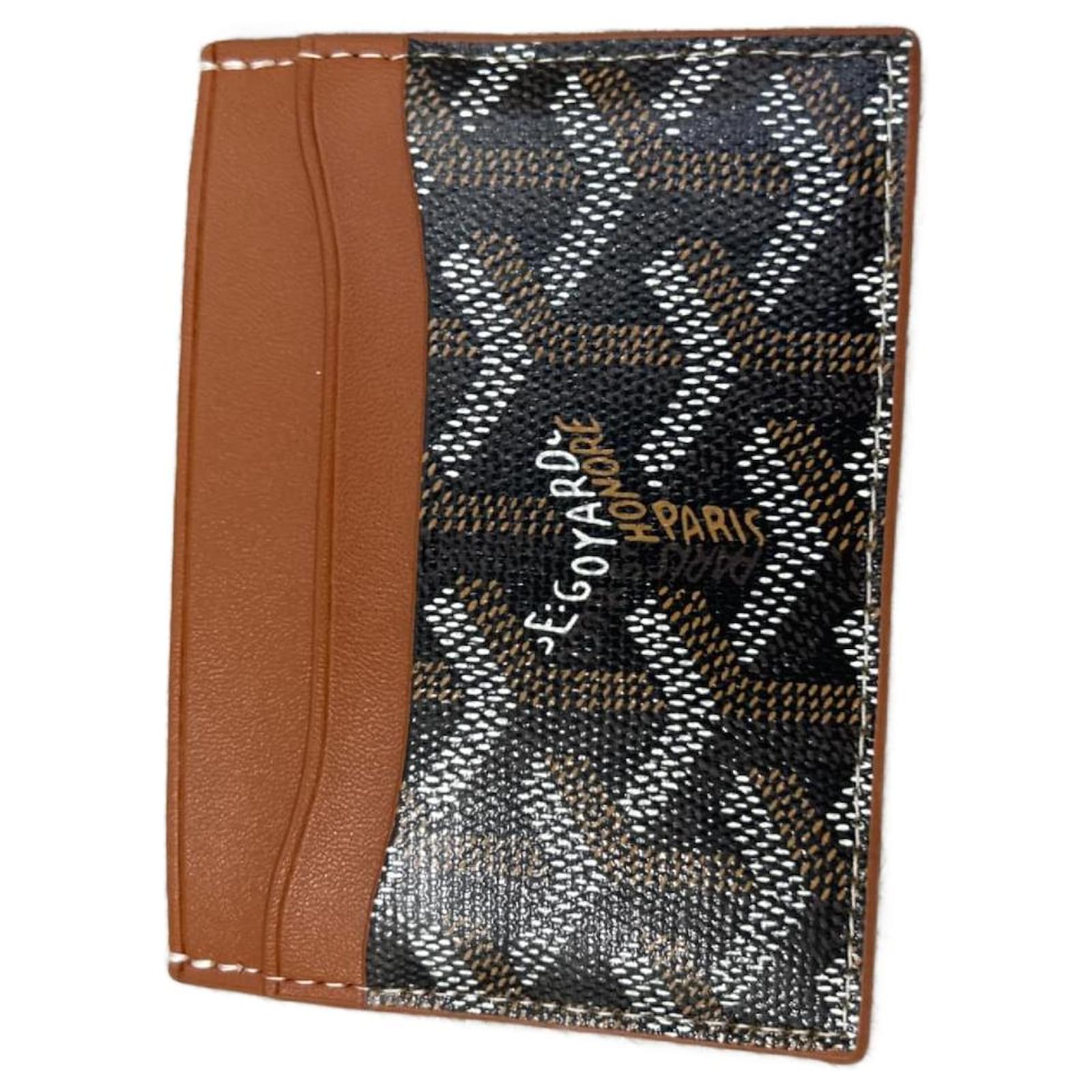 Goyard Porta tarjetas de San Supplice Marrón claro Lienzo ref