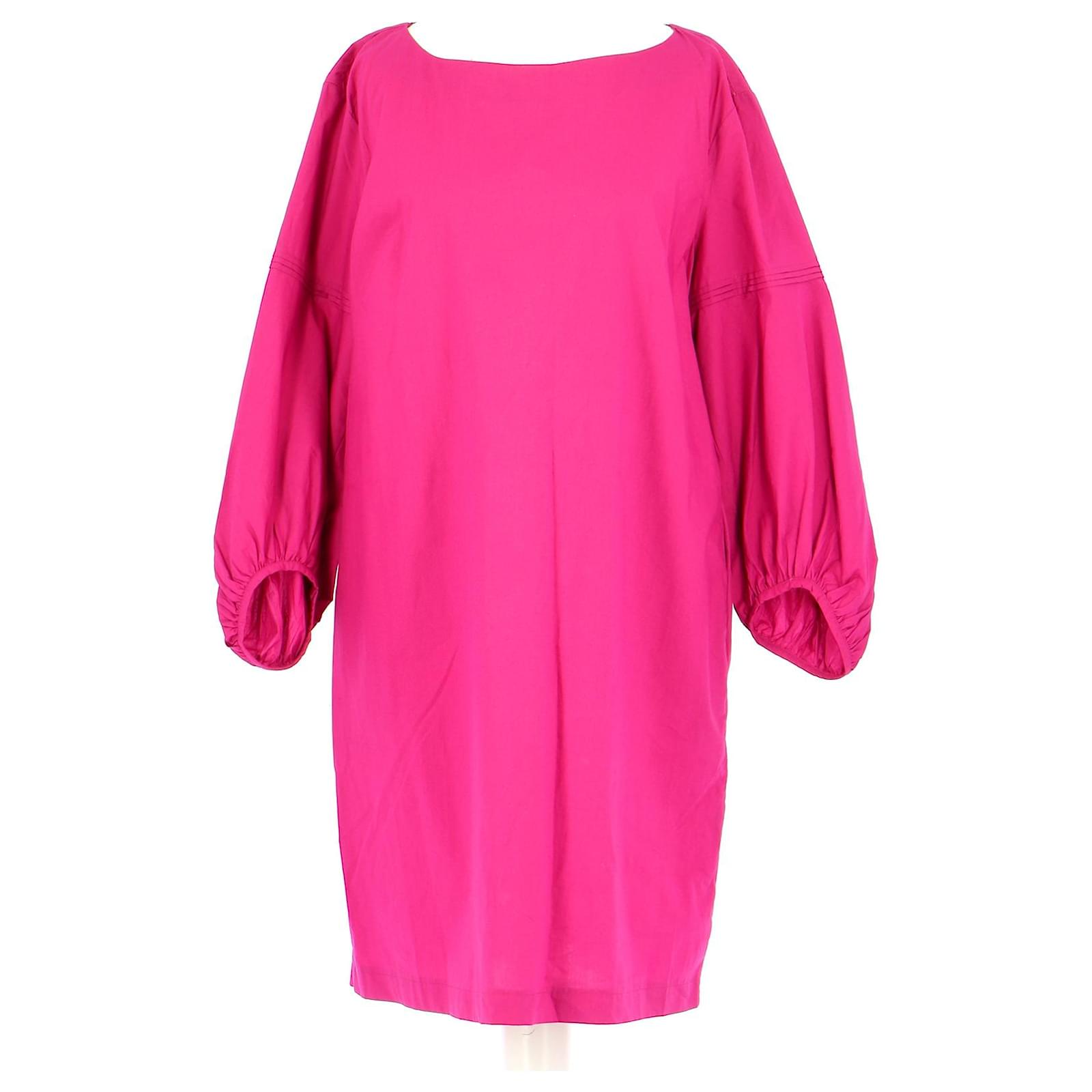 adolfo dominguez pink dress Adolfo Dominguez Pink Sleeveless Abstract Dress