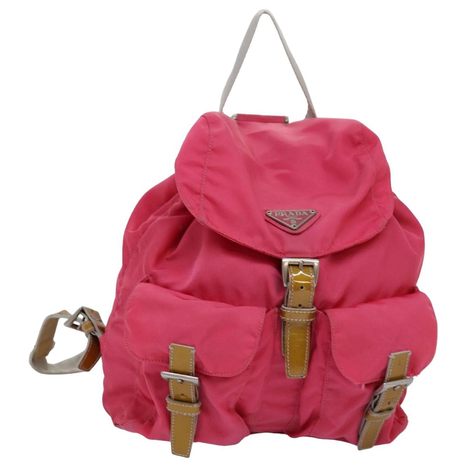 PRADA Backpack Nylon Pink Auth 77236 ref.1418457 - Joli Closet