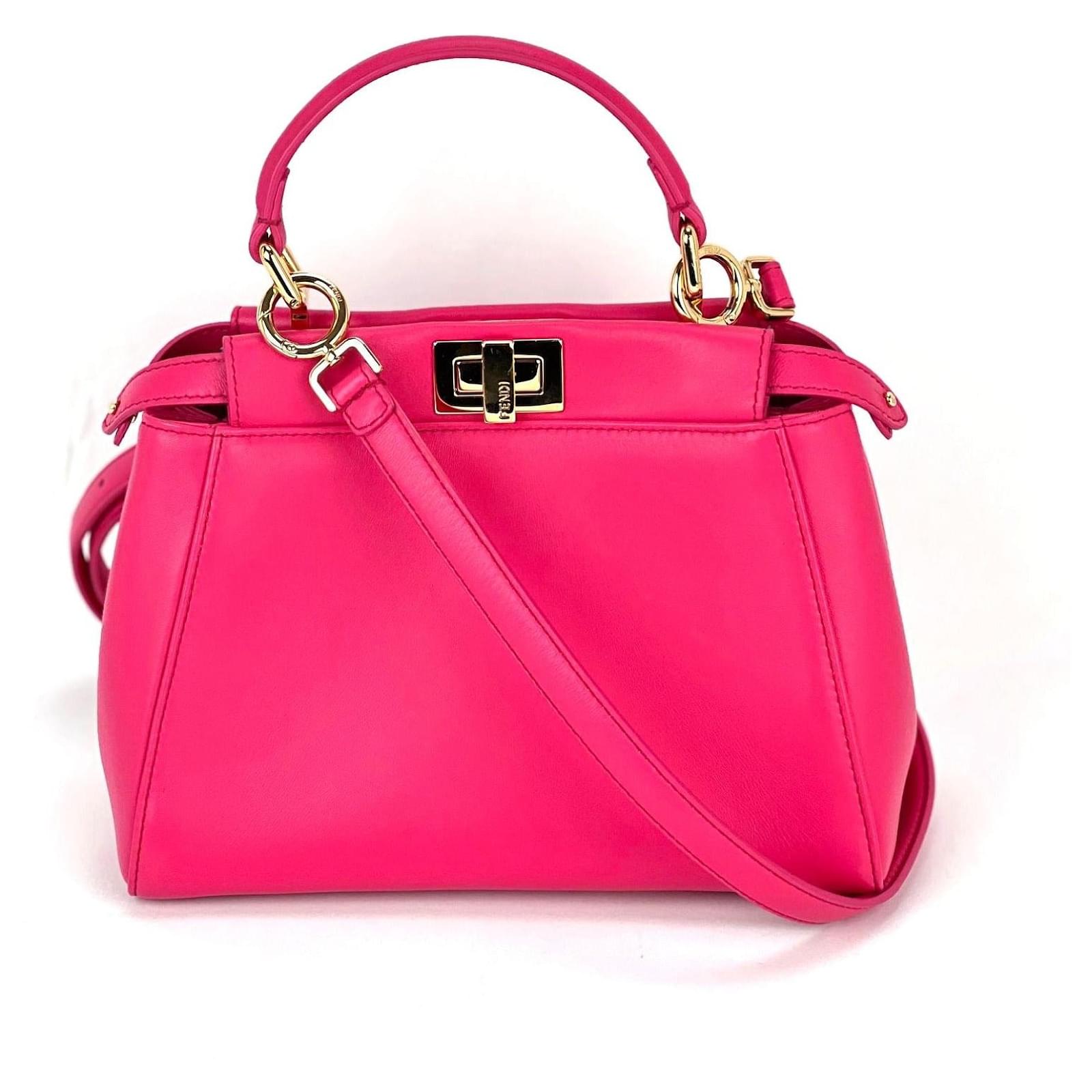 Fendi Micro Peekaboo Pink Fendi Mini Peekaboo Pink Leather Hand - Main Image
