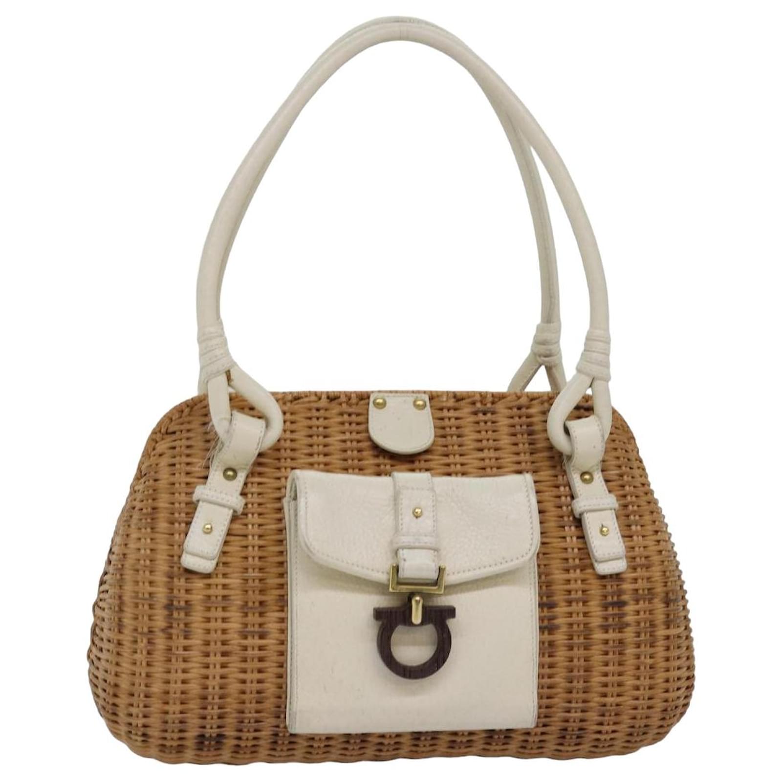 Ferragamo wicker bag sale