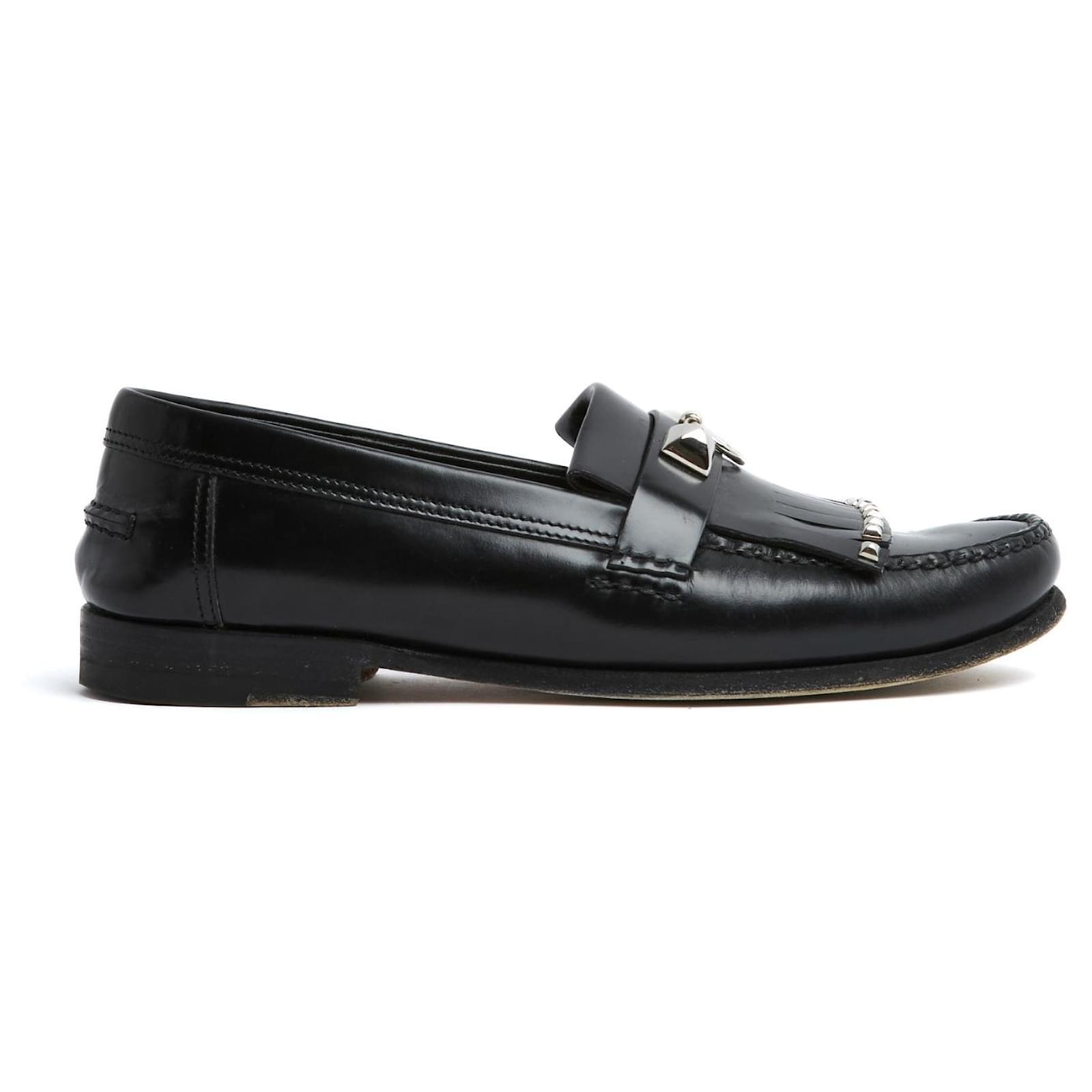 Hermes Medor Mokassins EU37 Loafers Collier de Chien US6.5 UK4