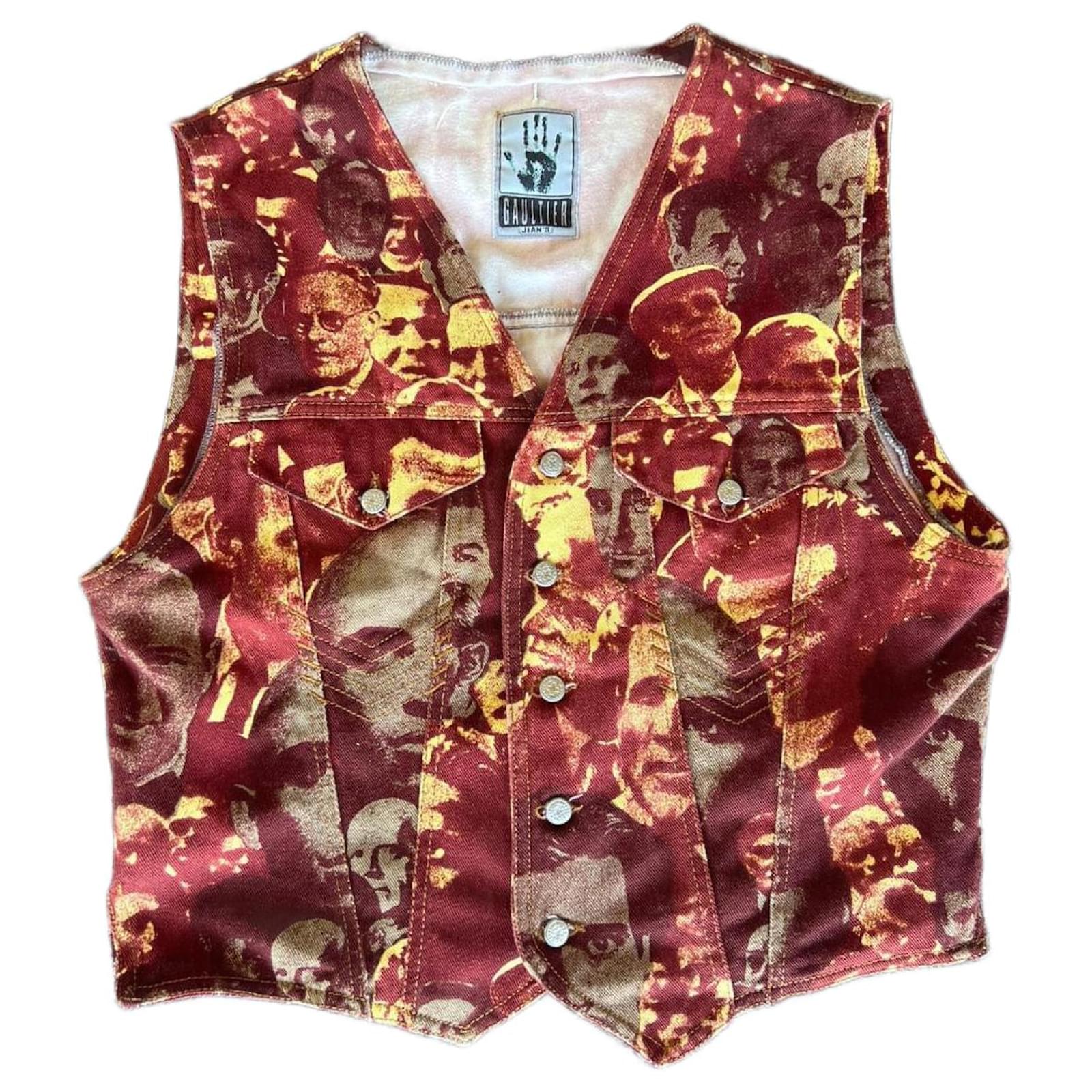 Gilet in denim vintage anni '90 