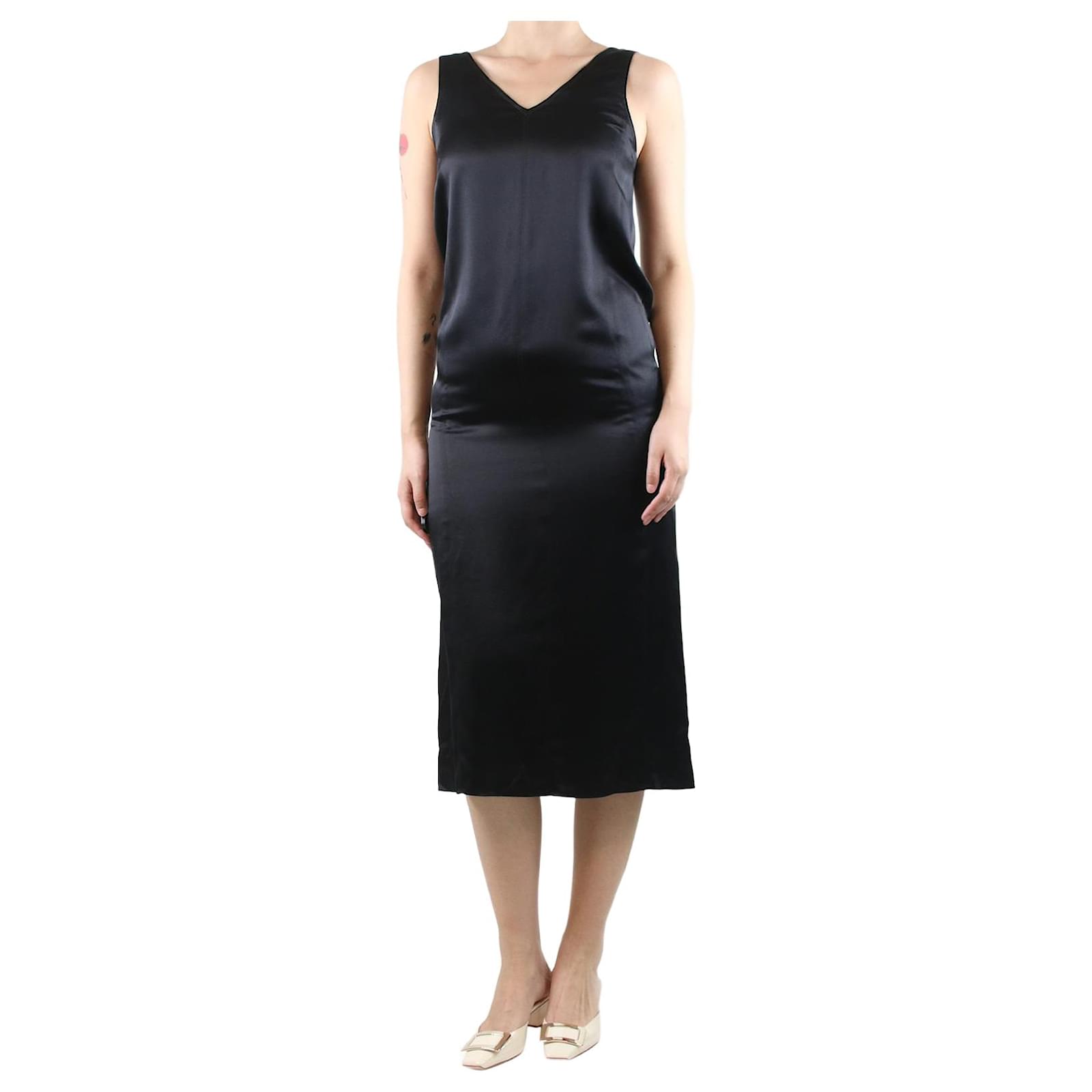 Sottoveste seta nera clearance
