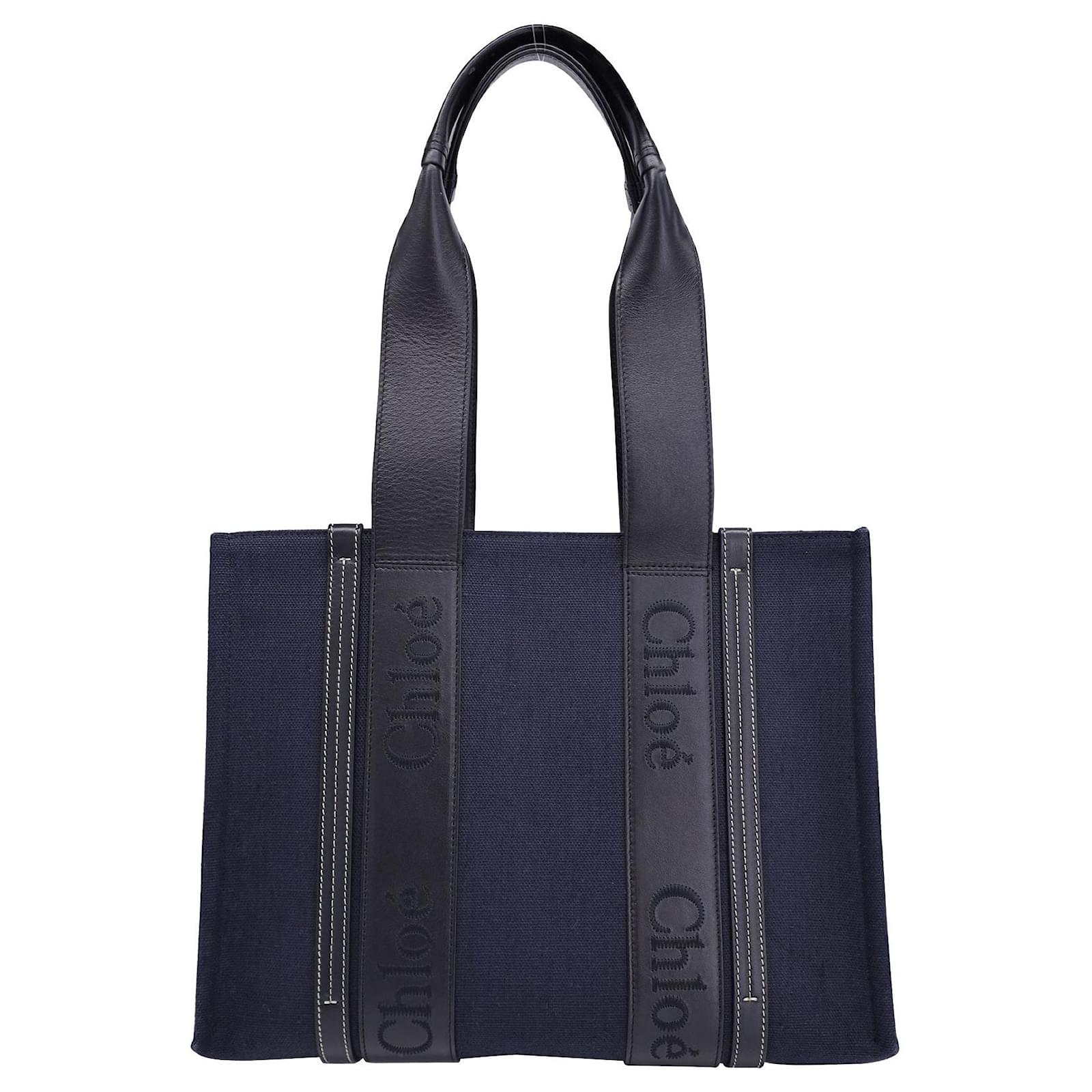 Chloe Woody スモールトートバッグ　washed blue Chloé - Woody Tote in Washed Blue | Mitchell Stores