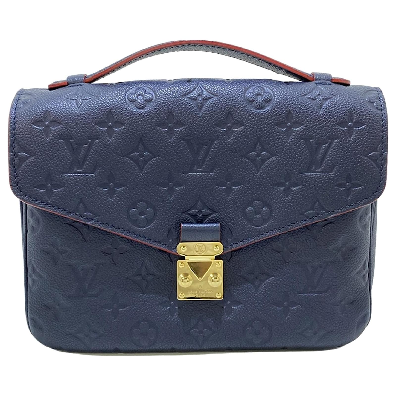 Metis Pochette Métis Monogram Empreinte Bleue Louis Vuitton Cuir Toile Bleu  Marine ref.1423217 - Joli Closet