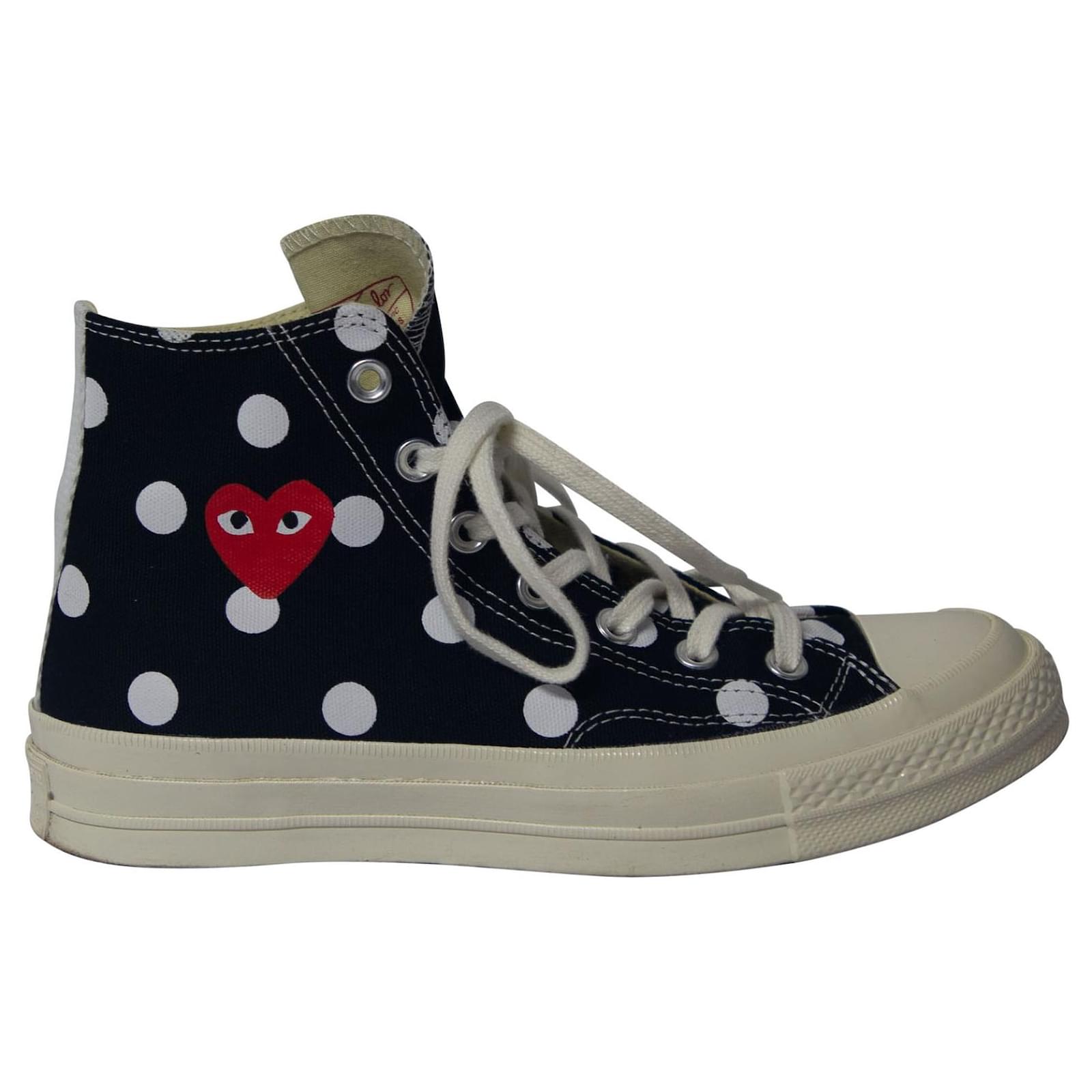 comme des garcons play x converse chuck taylor 1970s hi black