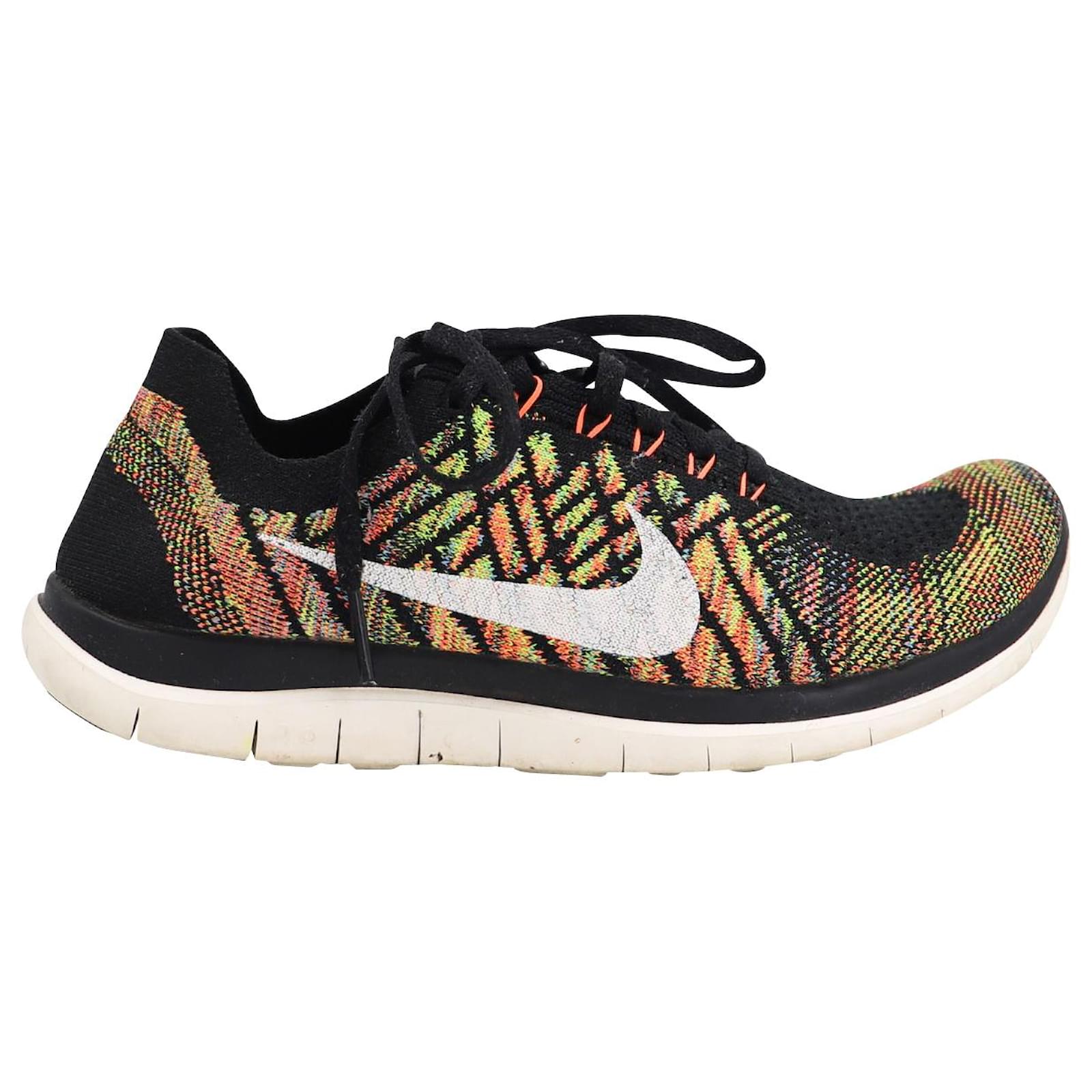 Nike Free 4.0 Flyknit Sneakers in Multicolor Polyester Python print ref.1423465 Joli Closet