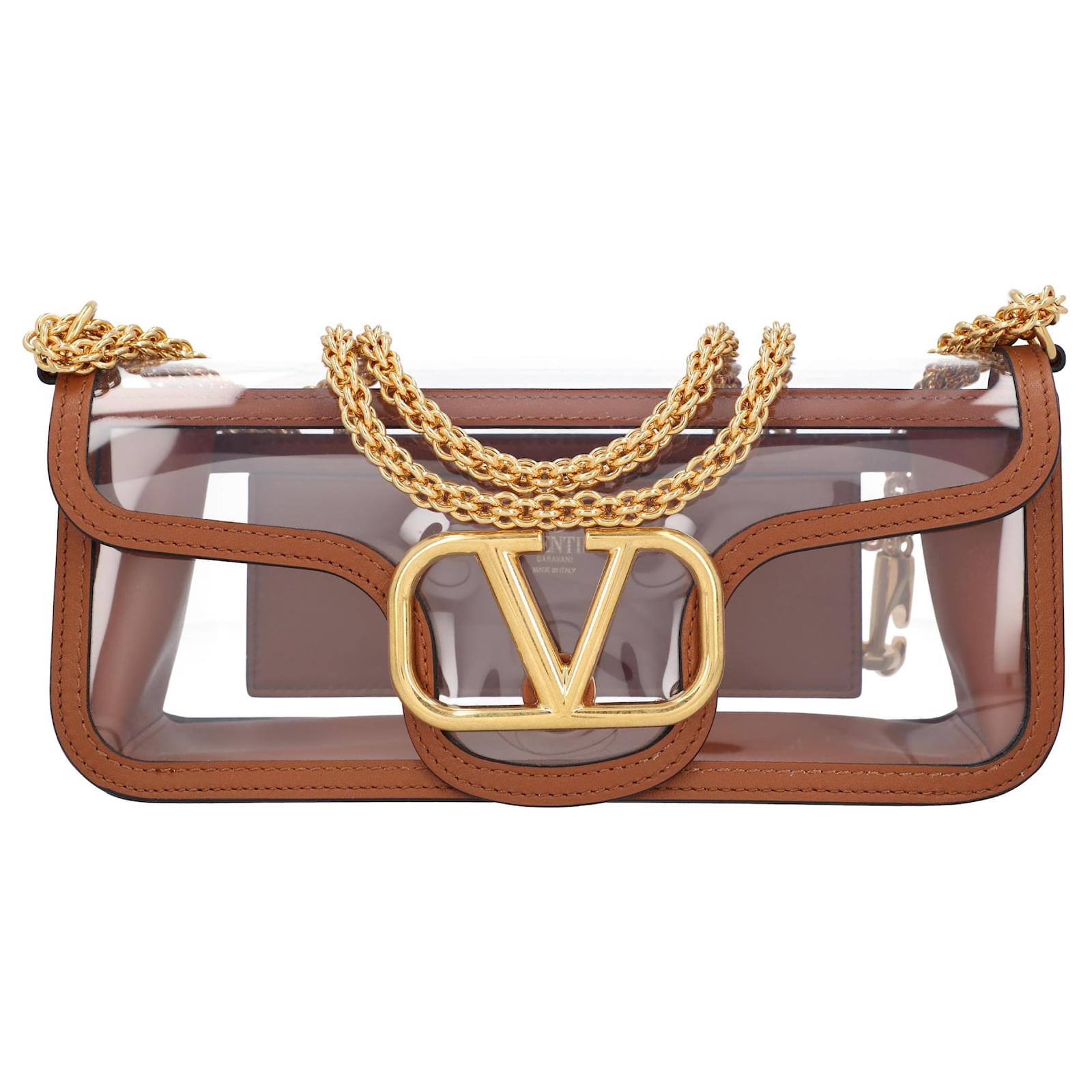 Valentino Garavani Valentino Locò Shoulder Bag Transparent Valentino Garavani Valentino Locò Shoulder Bag Transparent