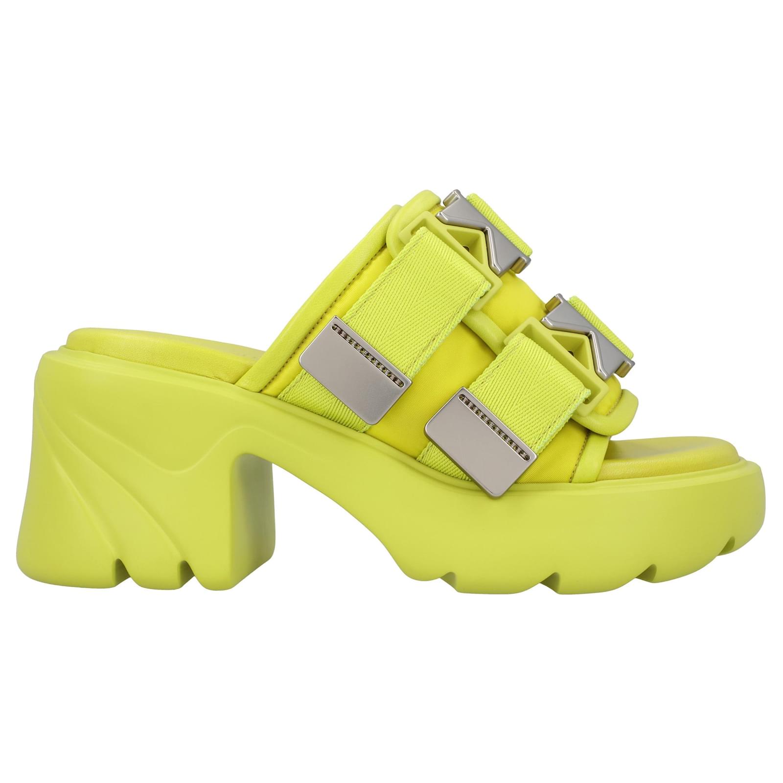 Bottega Veneta Flash Mule yellow Leather ref.1423631 - Joli