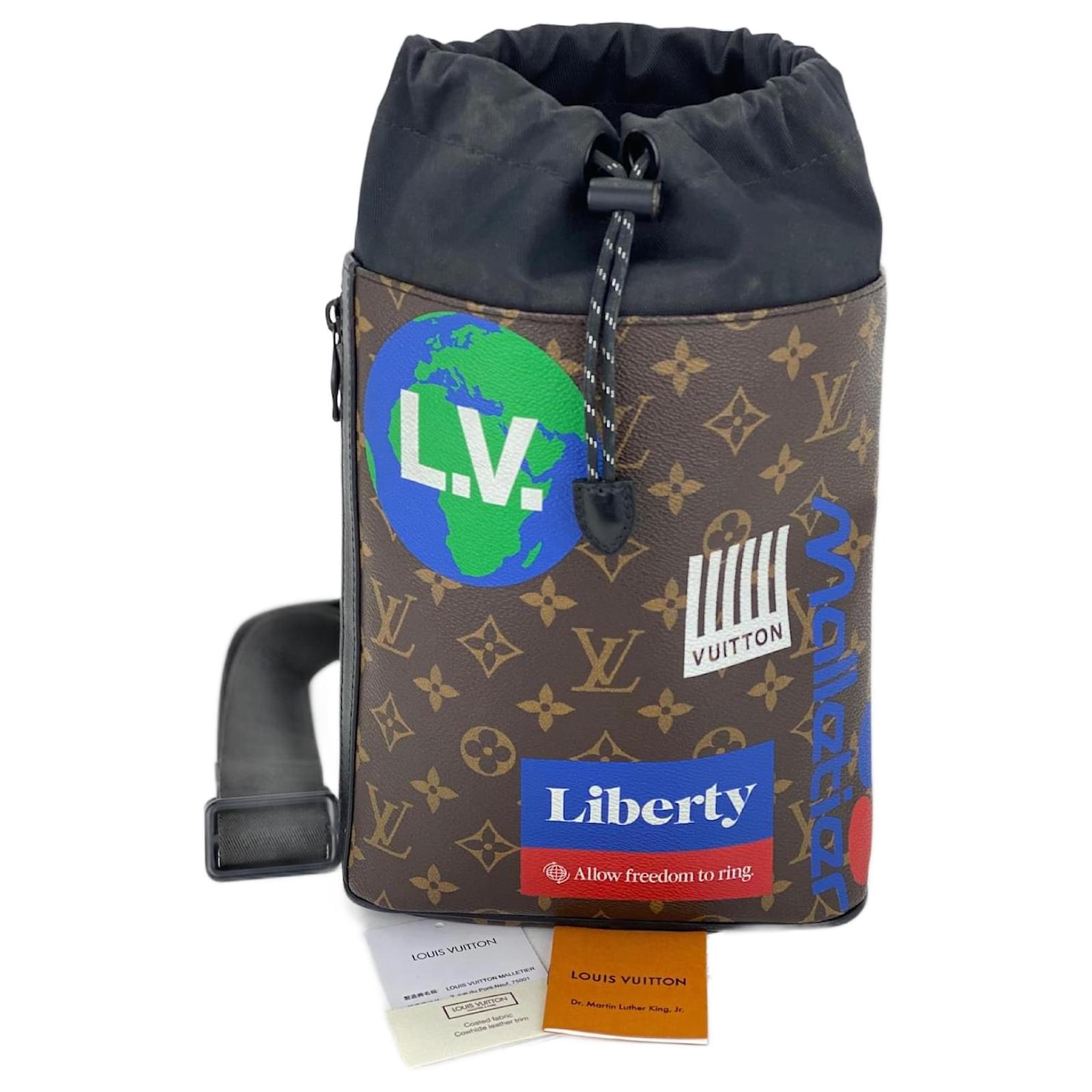 louis vuitton avenue backpack Authentic Louis Vuitton Blue Damier Infini Leather Avenue Backpack