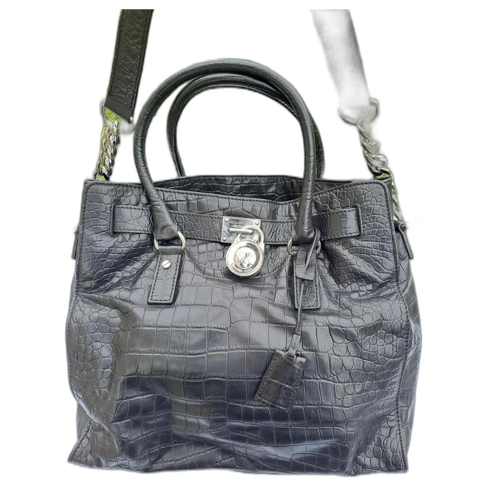 Sac Michael Kors Noir Hamilton Cuir ref.1425807 Joli Closet