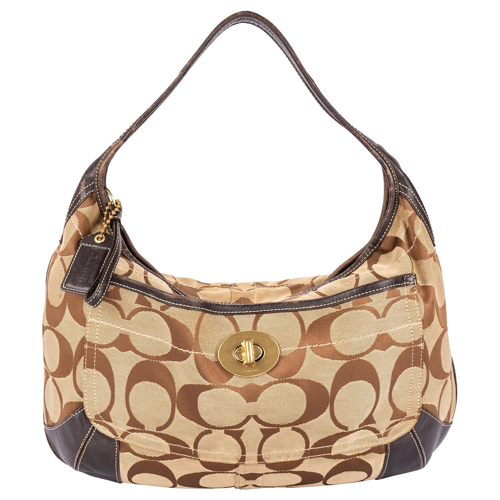 Coach Soho Shoulder Bag Beige Cloth ref.1426446 - Joli Closet