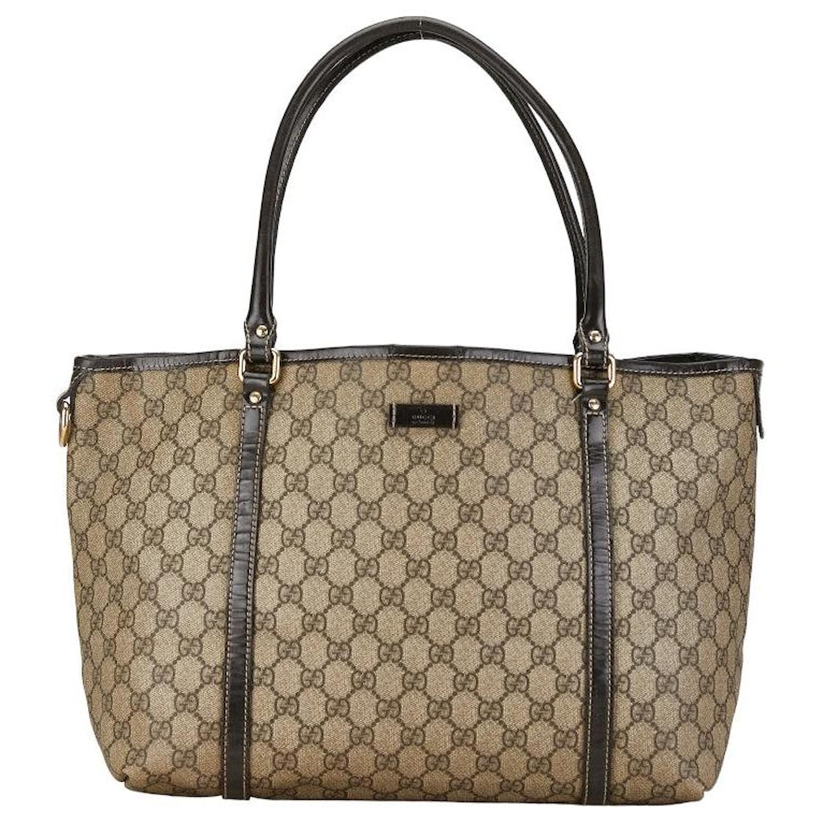 Gucci GG Supreme Leather Tote Bag 197953 in Very Good Condition 