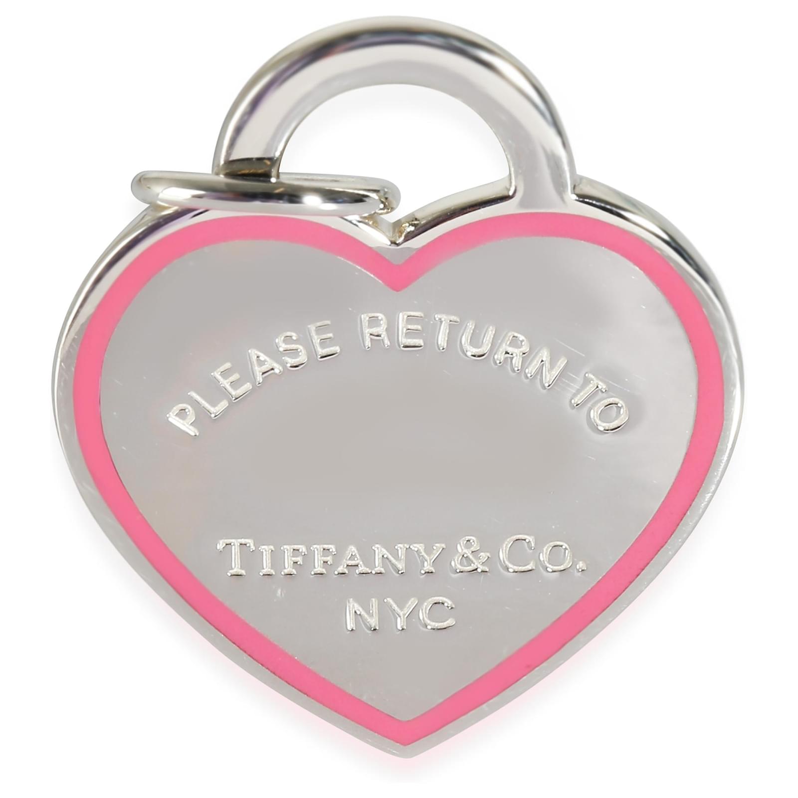 Pink Enamel Tiffany's Pink Heart Necklace Tiffany Return To