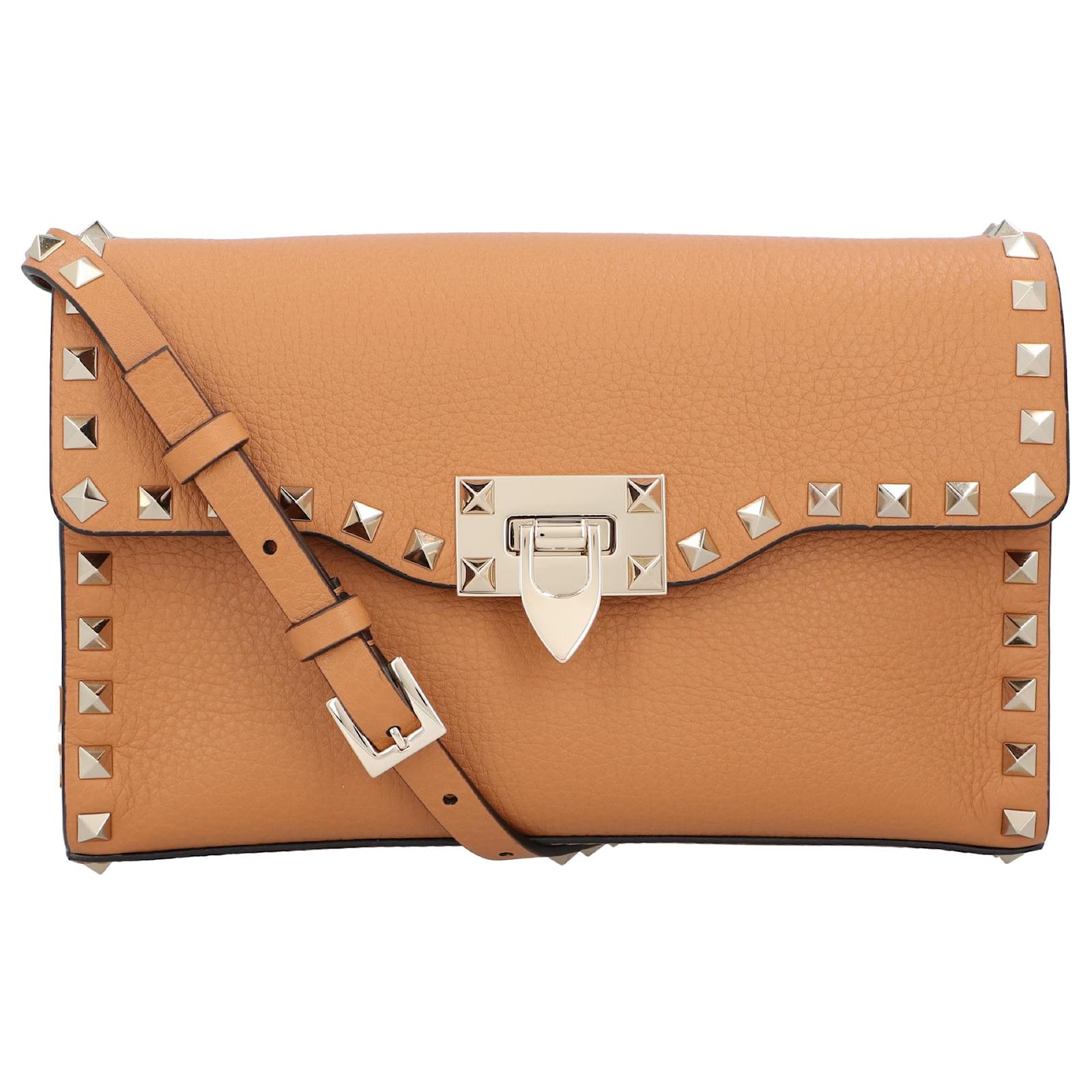 Valentino Garavani Valentino Rockstud Crossbody Bag Brown