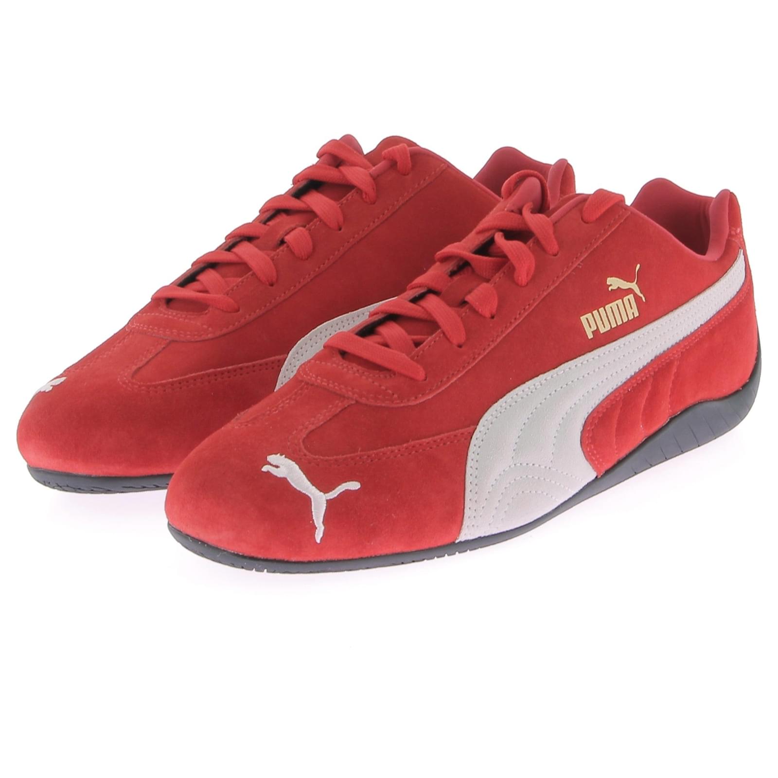 Scarpe PUMA T.EU 43 Pelle Rosso ref.1428597 Joli Closet