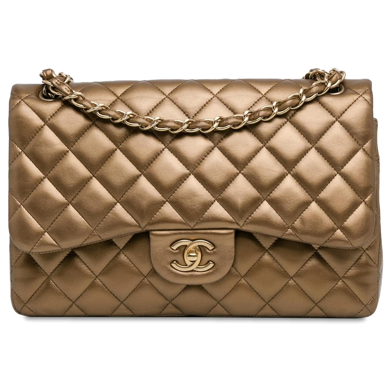 Chanel classic gold sale