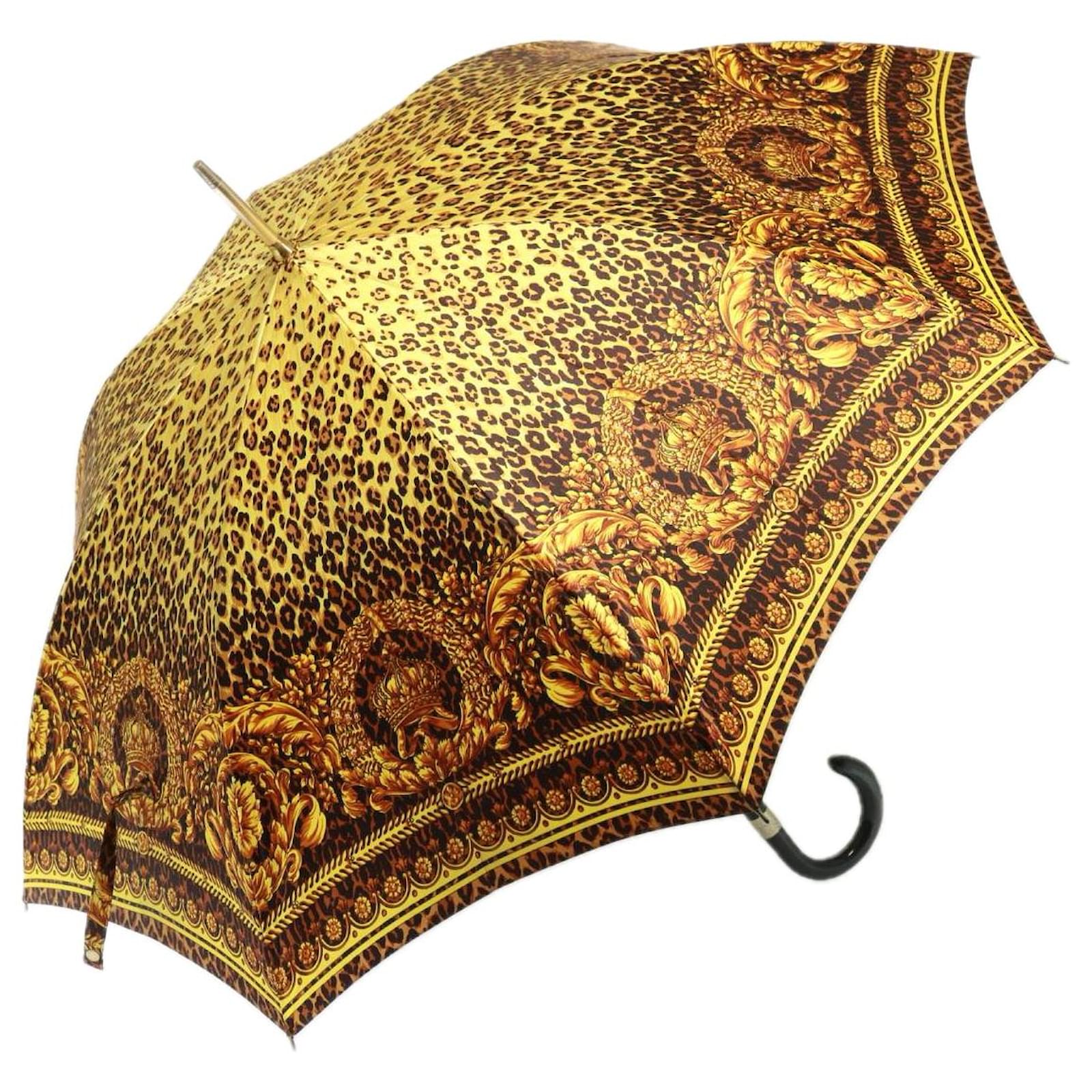 Gianni Versace Umbrella Nylon Yellow Auth am6353 ref.JC1429416