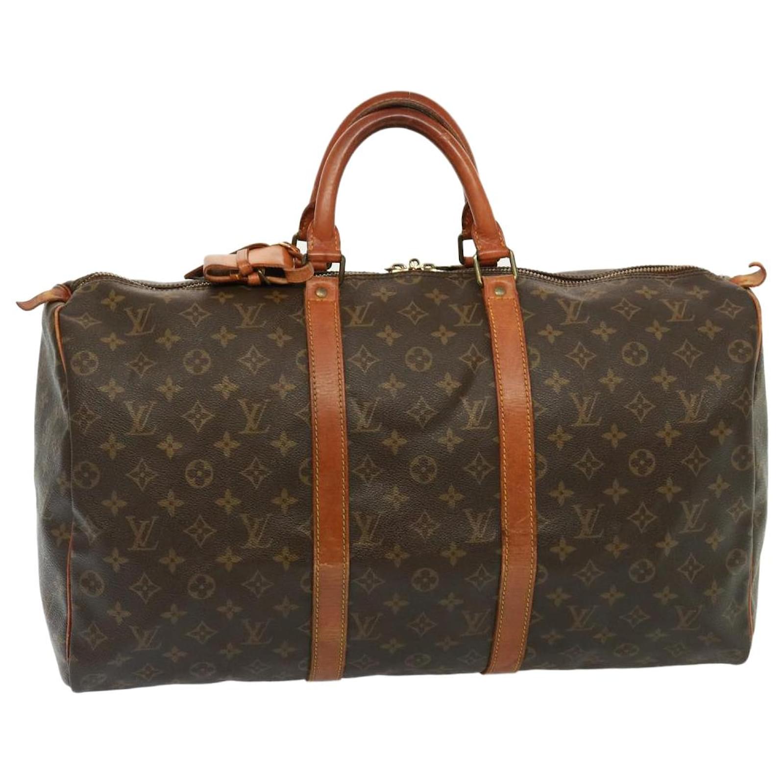 LOUIS VUITTON Monogram Keepall 50 Boston Bag M41426 LV Auth 78469 