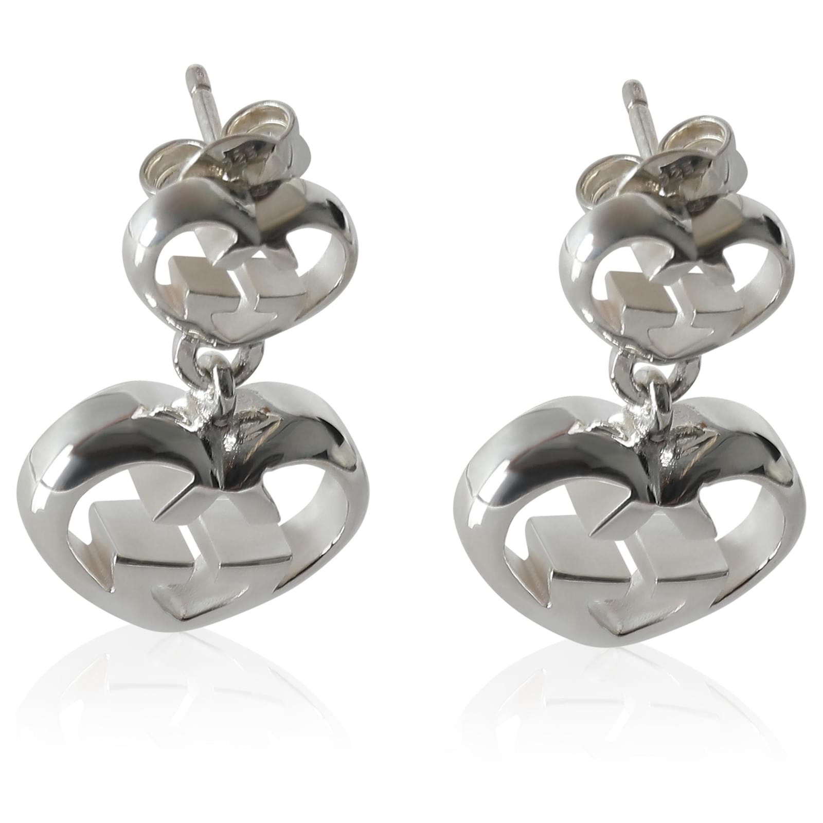 Gucci britt silver drop earrings store