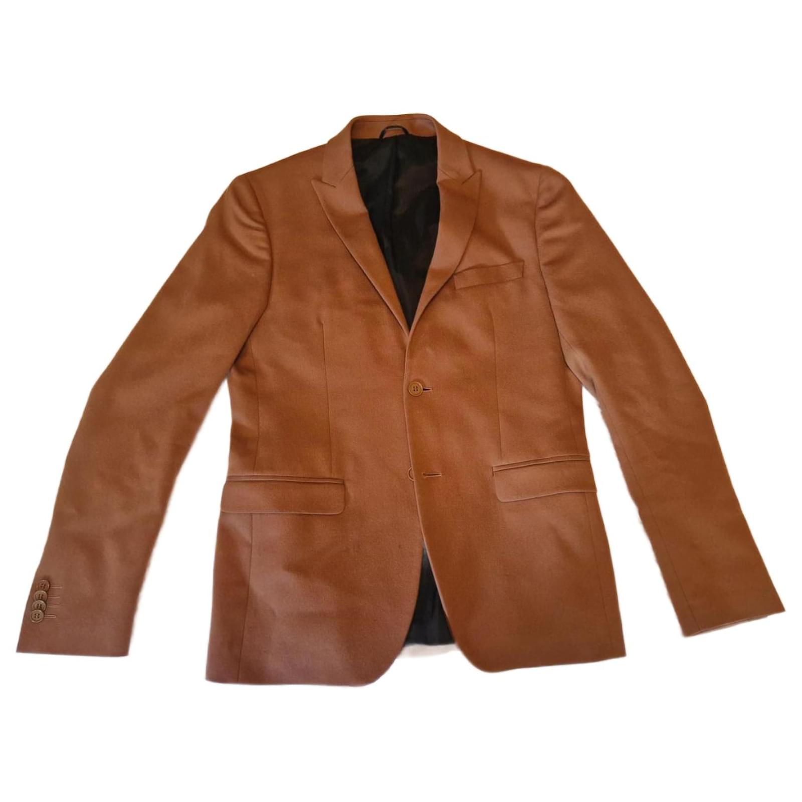 Camel wool blazer mens best sale