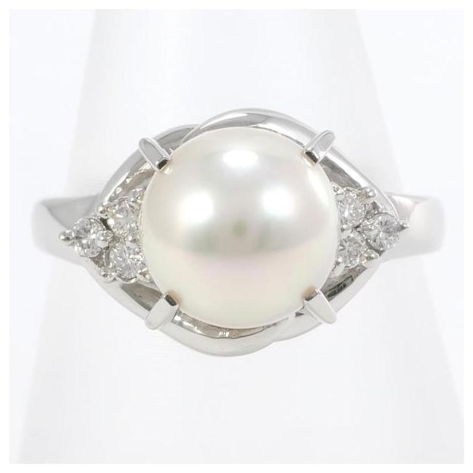 Other jewelry & Other Stories PT900 Platinum Pearl Ring 10 8mm 