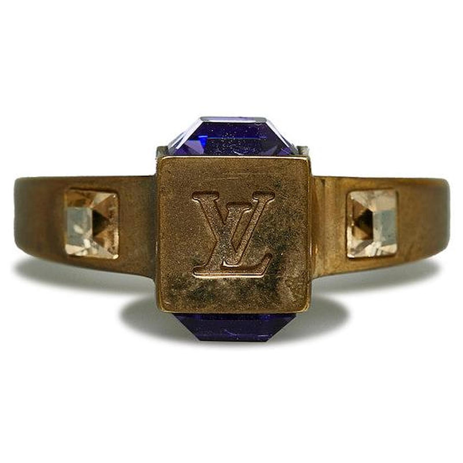 Louis Vuitton Gamble Ring M65099 Gold Lila