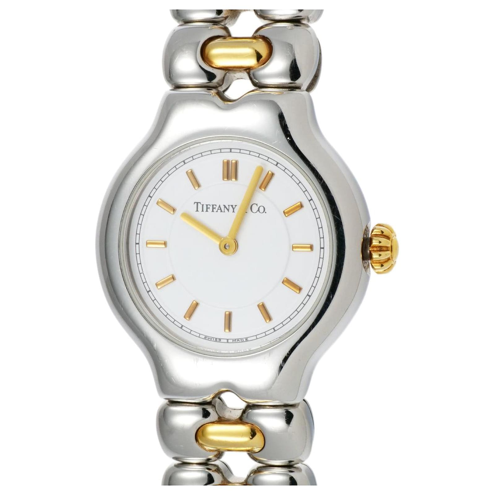 TIFFANY&Co. TESORO L0112 2コマ Tiffany Tesoro Ladies Steel & Gold Watch L0112