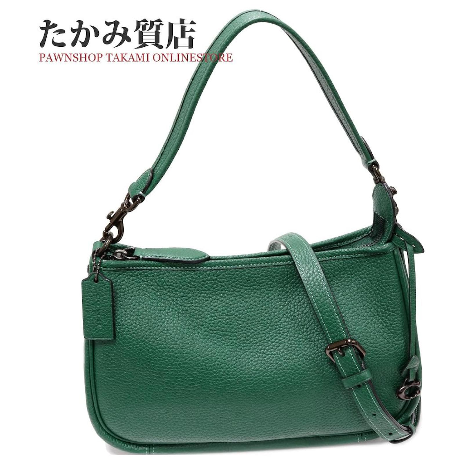 Coach Green Calfskin Crossbody Bag Unused in Pristine Leather