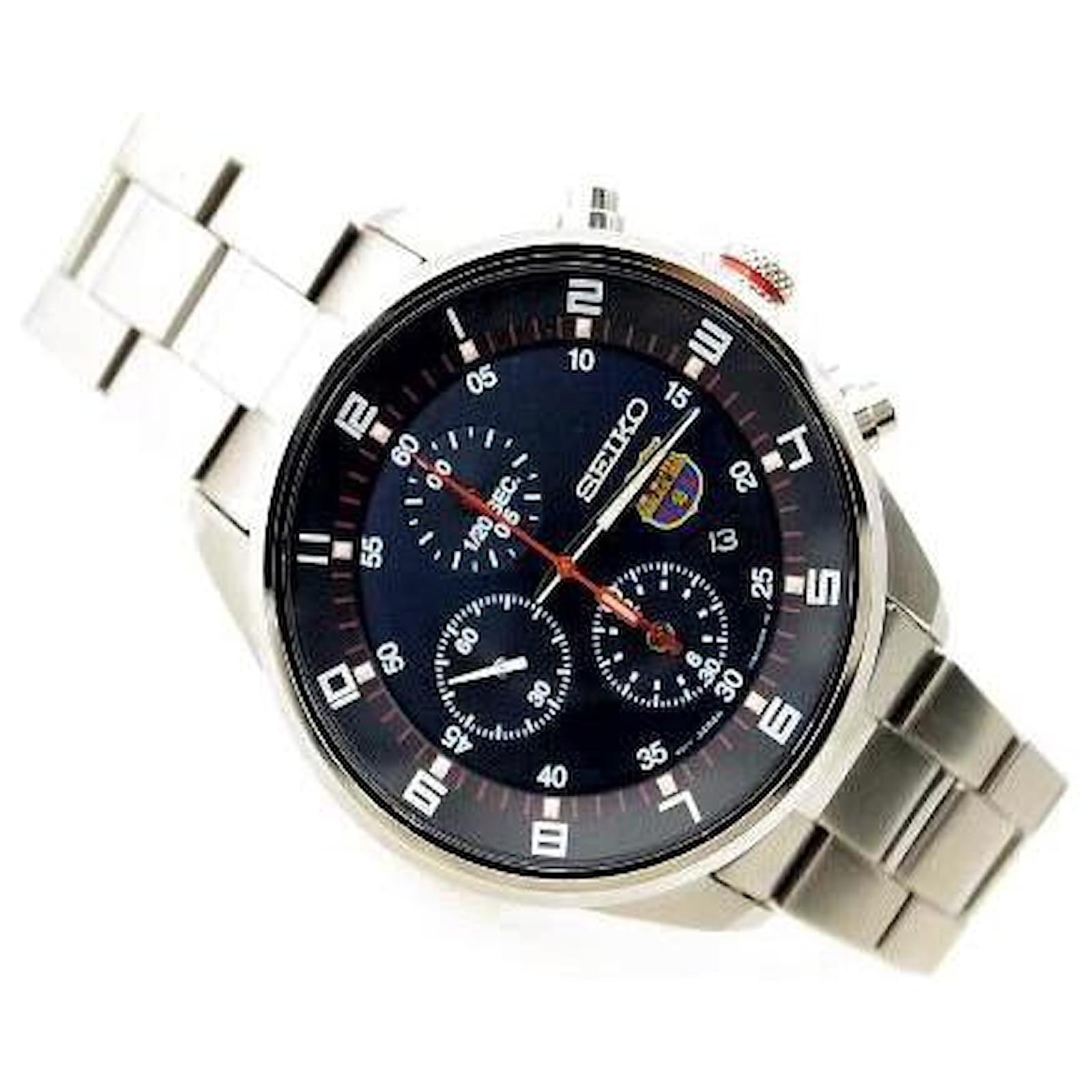 Autre Marque Seiko FC Barcelona 7T92-0MV0 Herrenuhr in