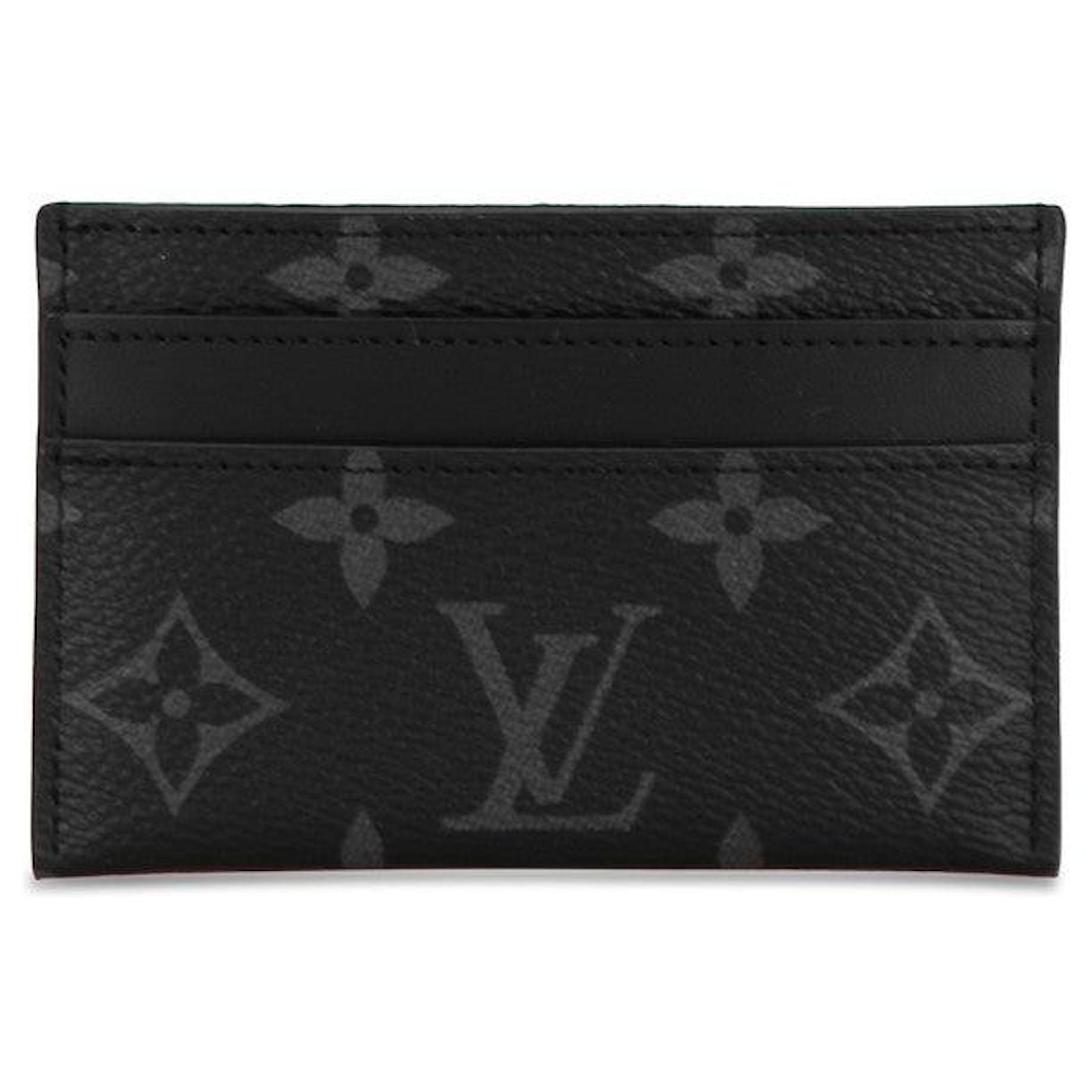 Louis Vuitton Monogram Eclipse Doppelkarteetui M62170 in gutem 