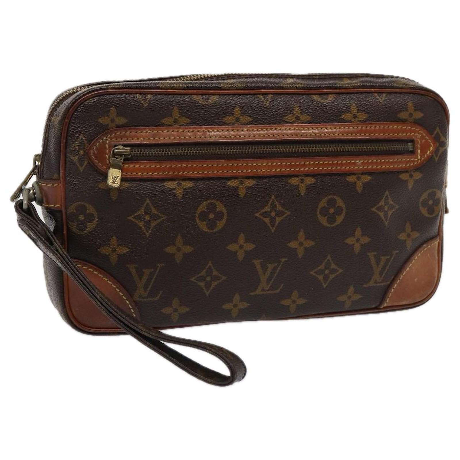 LOUIS VUITTON Monogram Marly Dragonne GM Clutch Bag M51825 LV Auth 