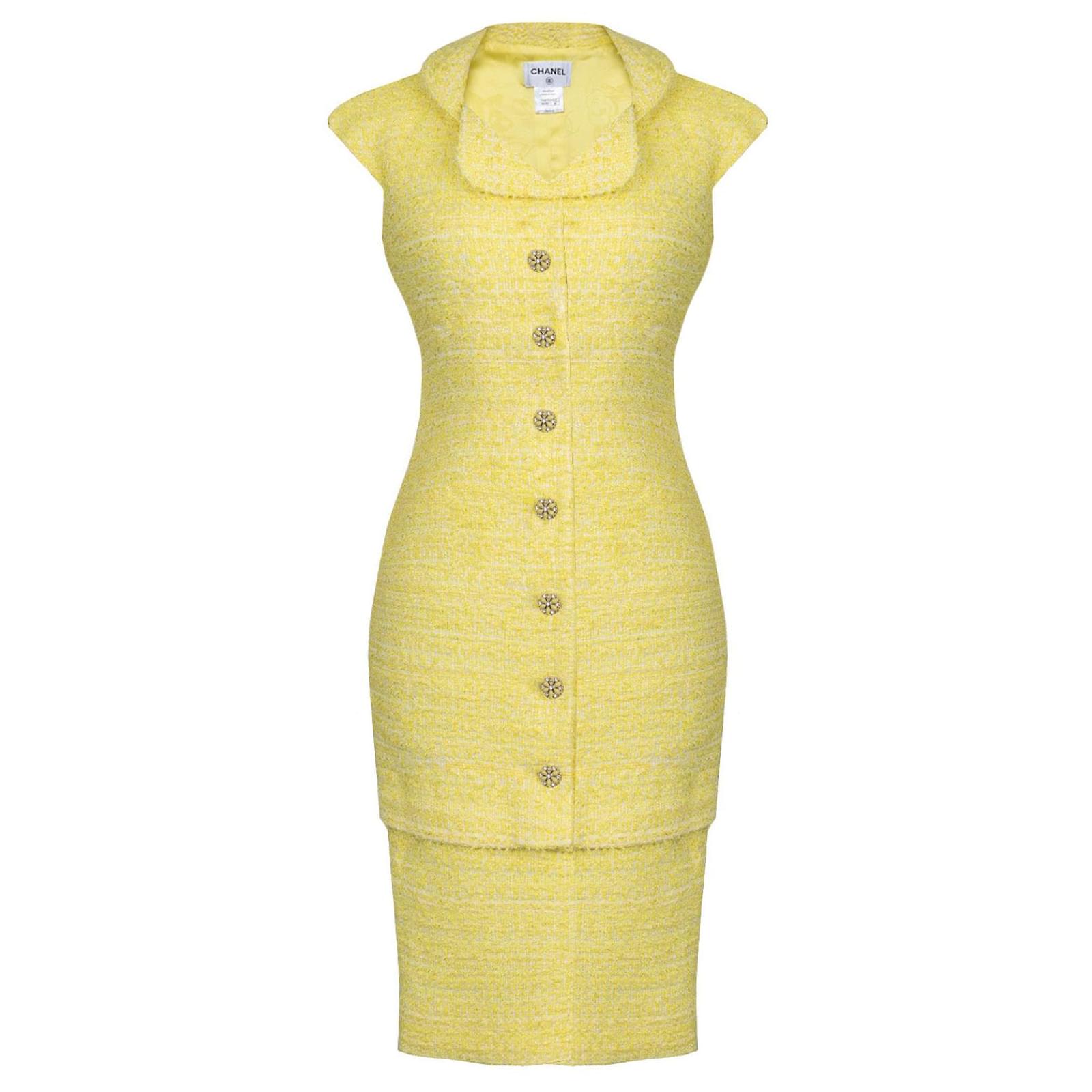 Chanel yellow dress best sale