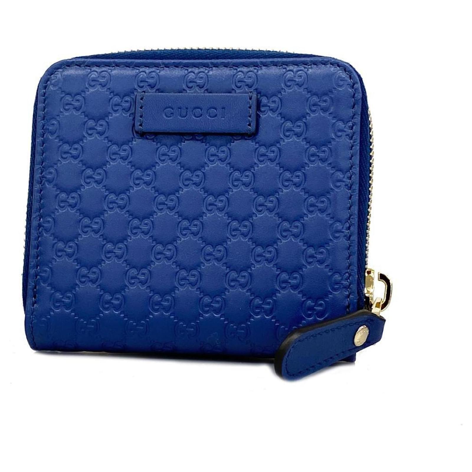Gucci Micro guccissima Blue Leather Joli Closet