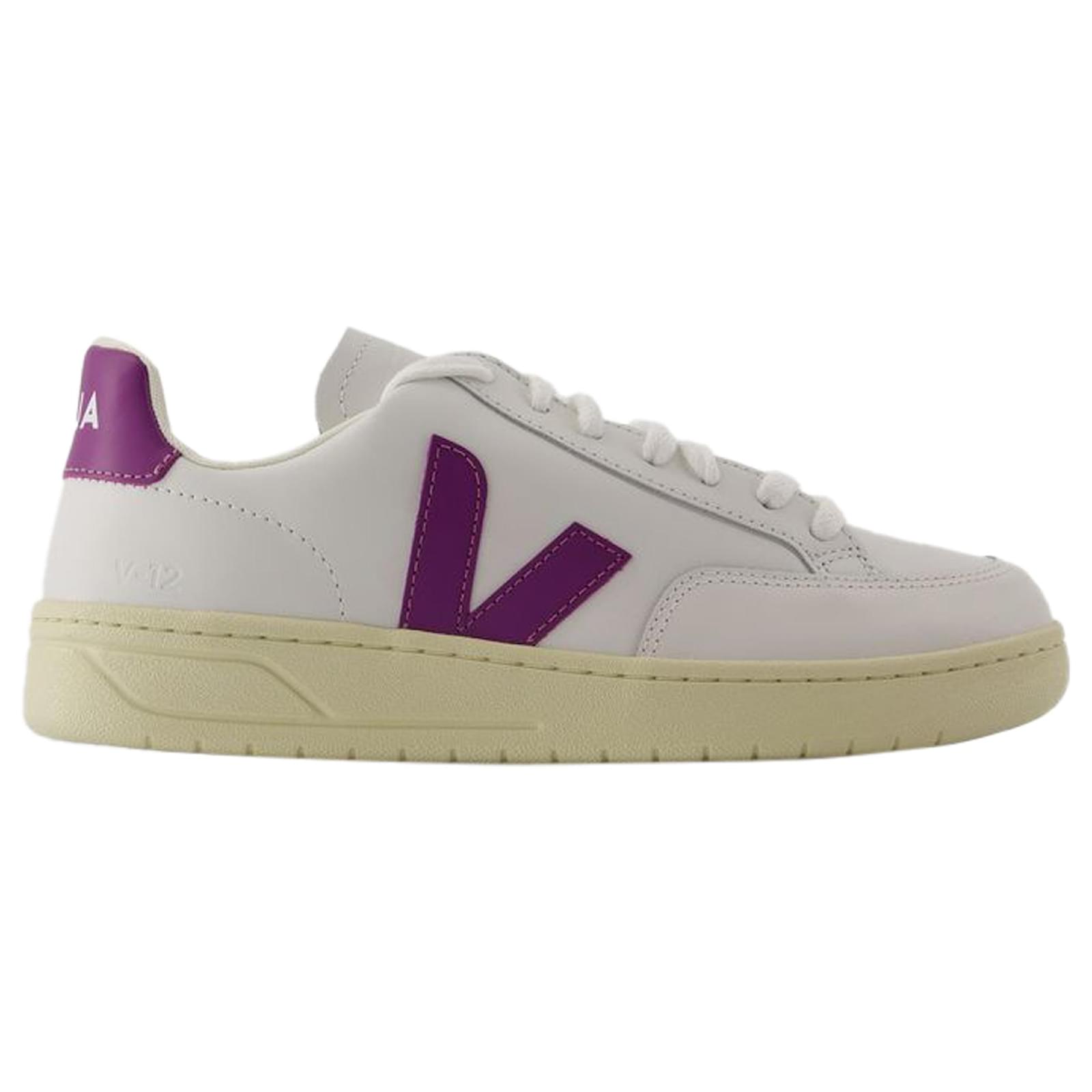 スニーカー V-12 Sneakers - Veja - Leather - White Cosmos Veja | Buy V-12 Leather - Extra White/Cosmos online | Good