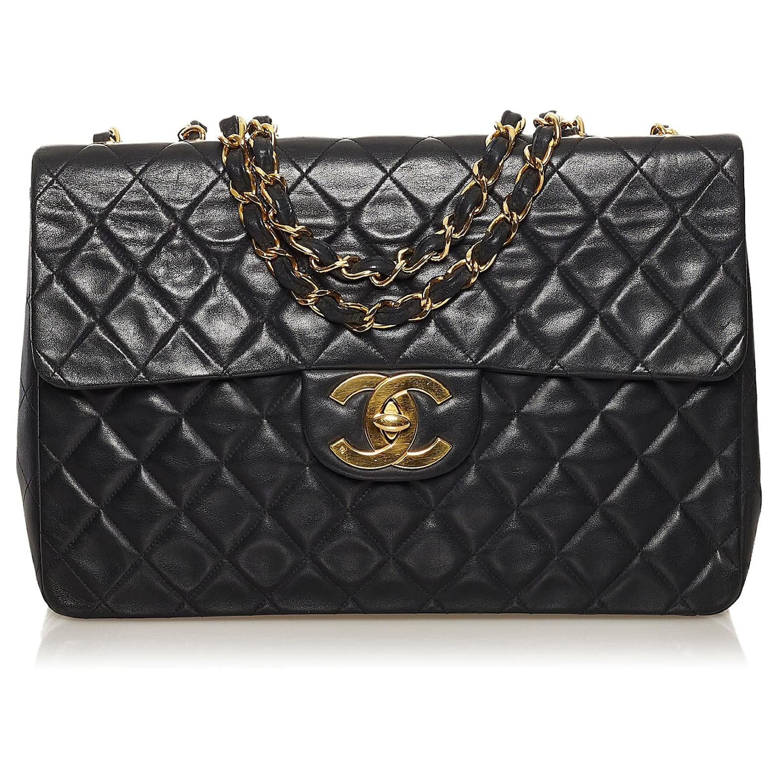 Single Flap Xl Chanel Bag Black Chanel Maxi XL Classic Lambskin