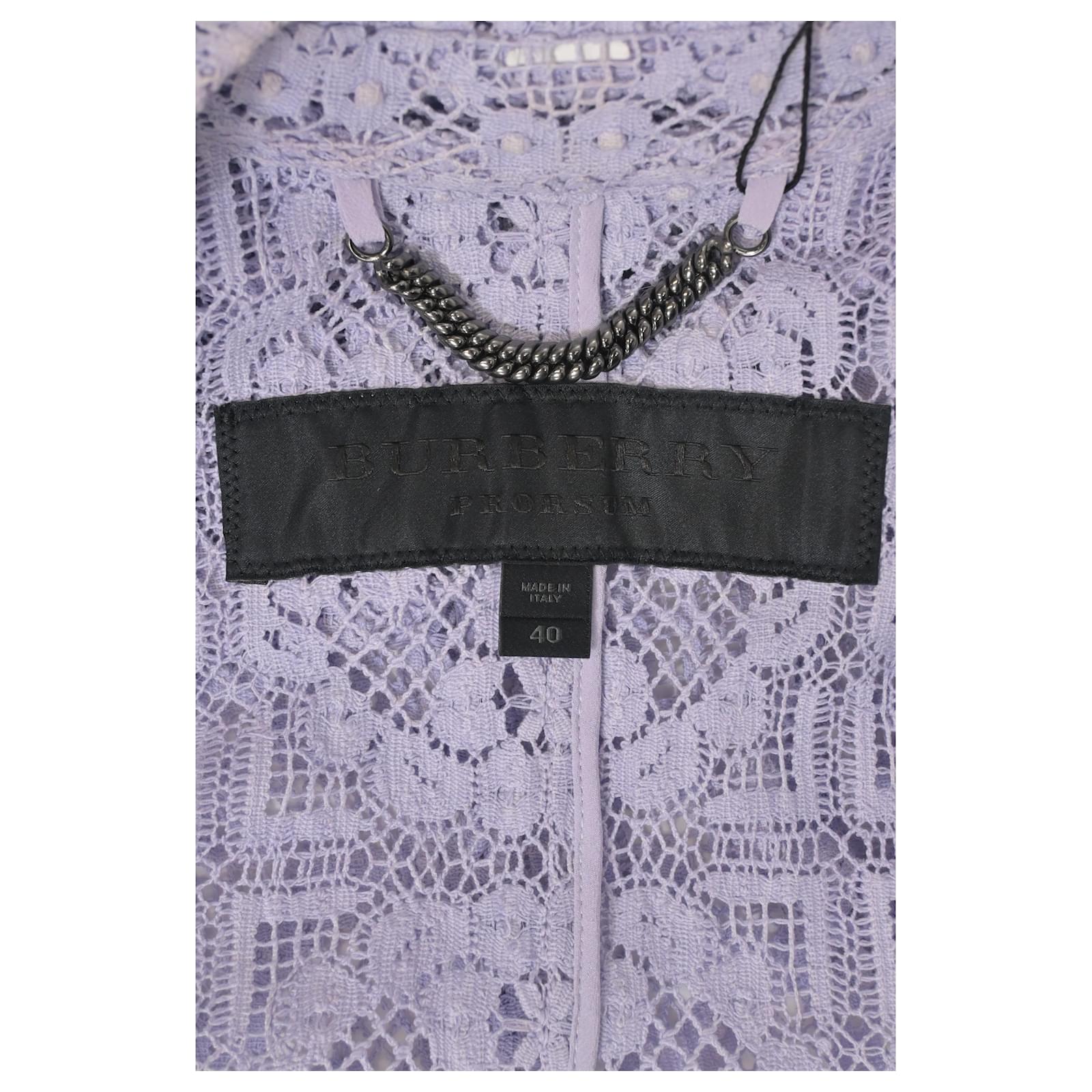 3530198 Purple Button Detailed Coat