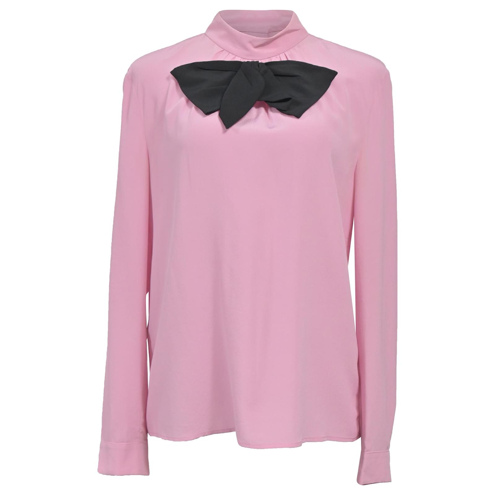 【送料&関税込】Prada Grape Crepe Blouse Prada Double Match Silk Twill Shirt | Saks Fifth Avenue