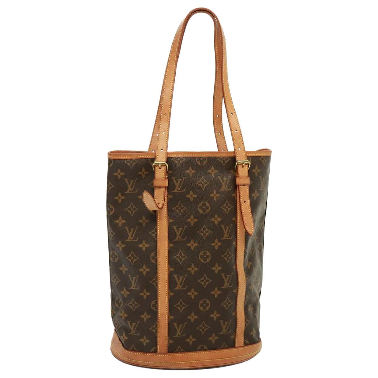 LOUIS VUITTON Monogram Bucket GM Schultertasche M42236 LV Auth  