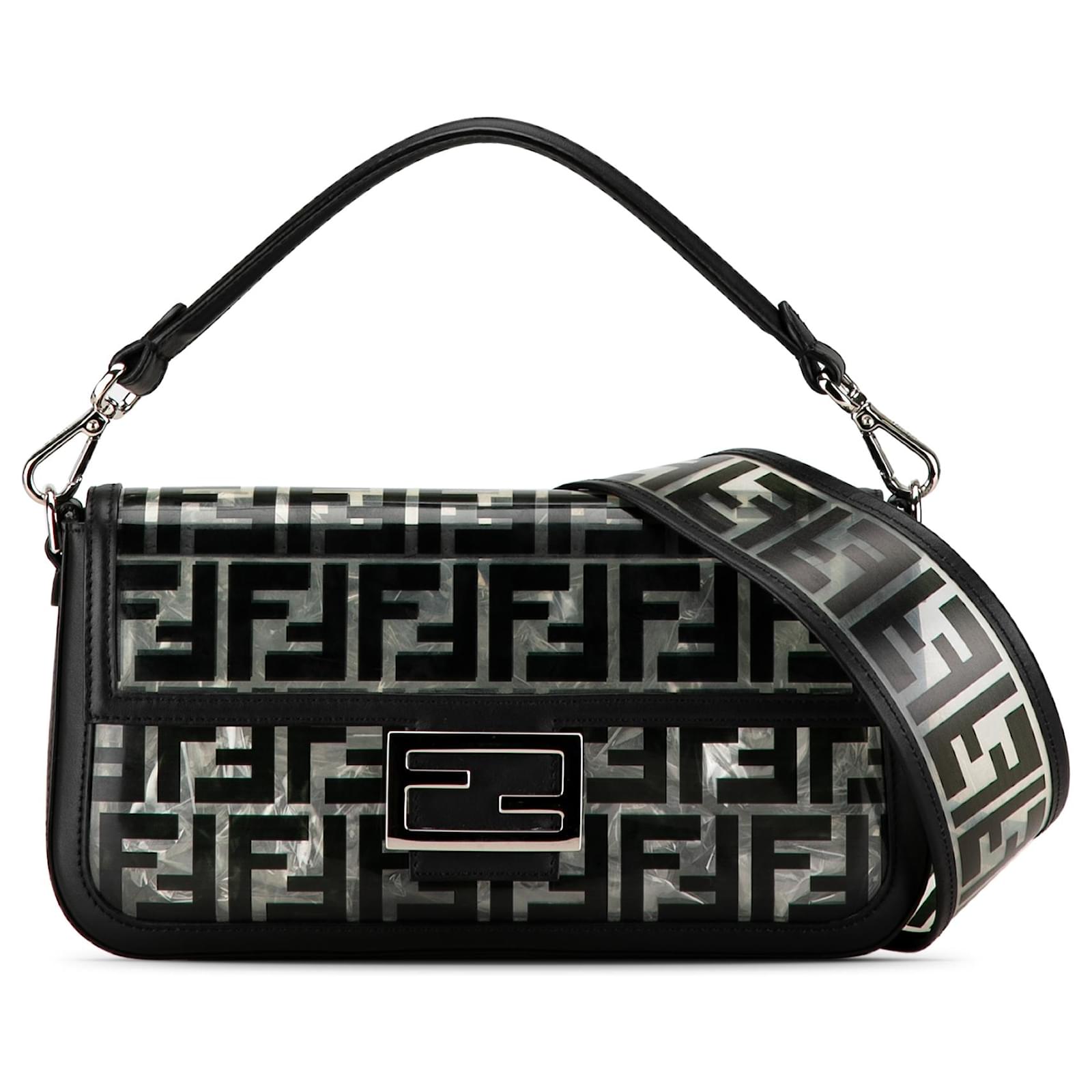 Fendi Black authorized Medium deals Zucca