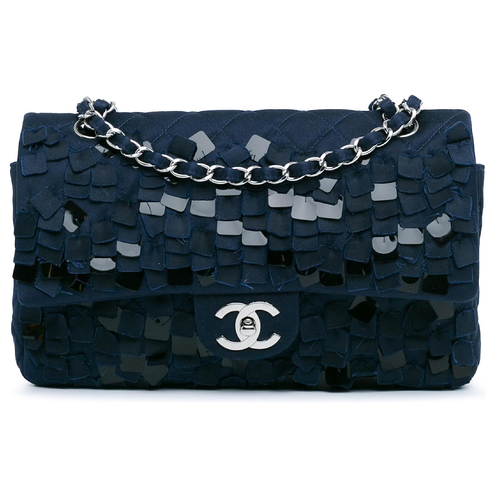 Fashion chanel blue sequin bag