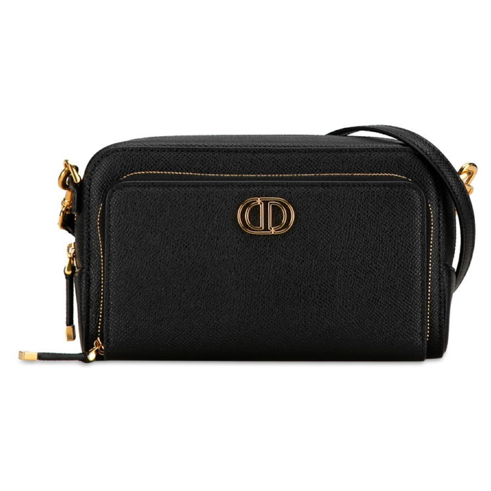 Christian Dior Sac à bandoulière Dior Caro Double Pouch Cuir